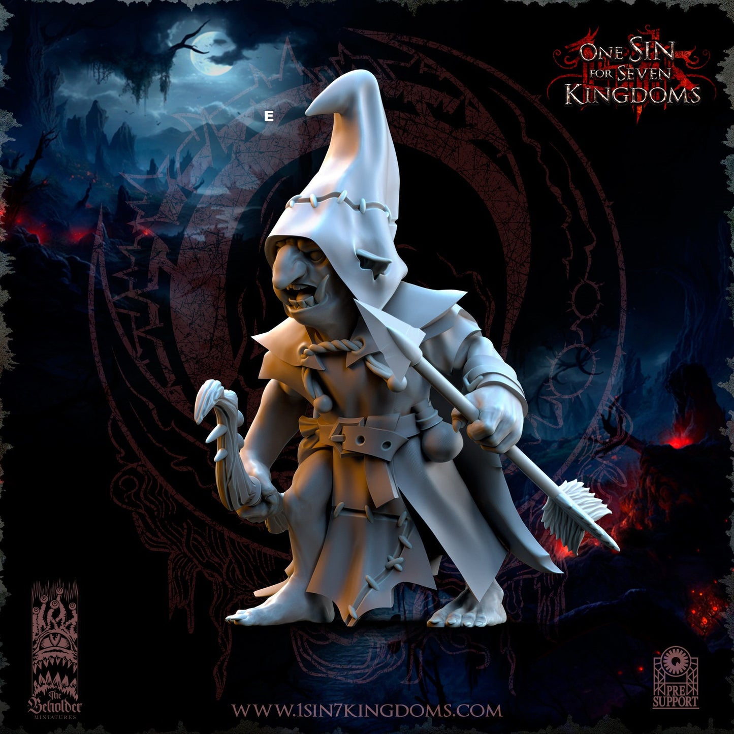 Black Horde Goblin Archer | The Beholder Miniatures | Compatible with D&D/AoS | Fantasy | Tabletop RPG