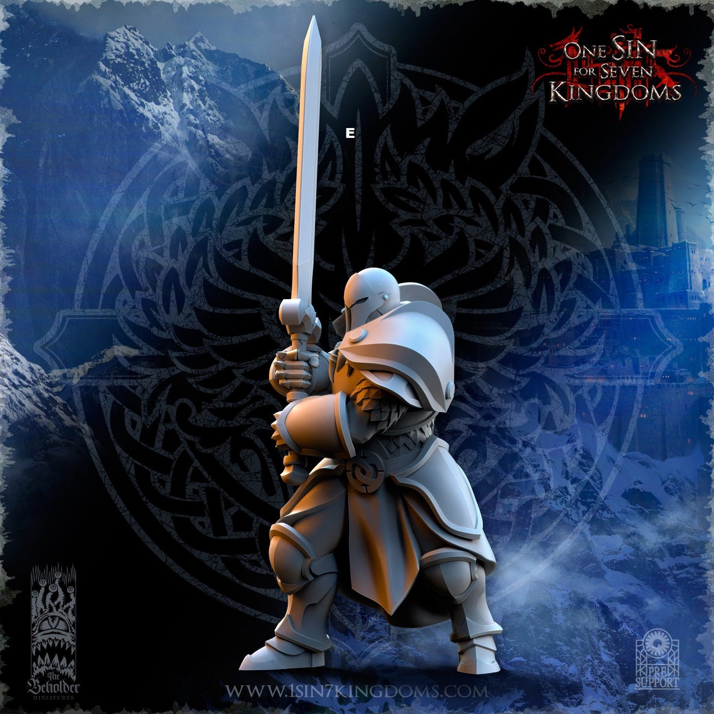 StormWolves Sunderers Great Sword | The Beholder Miniatures | Compatible with D&D/AoS | Fantasy | Tabletop RPG