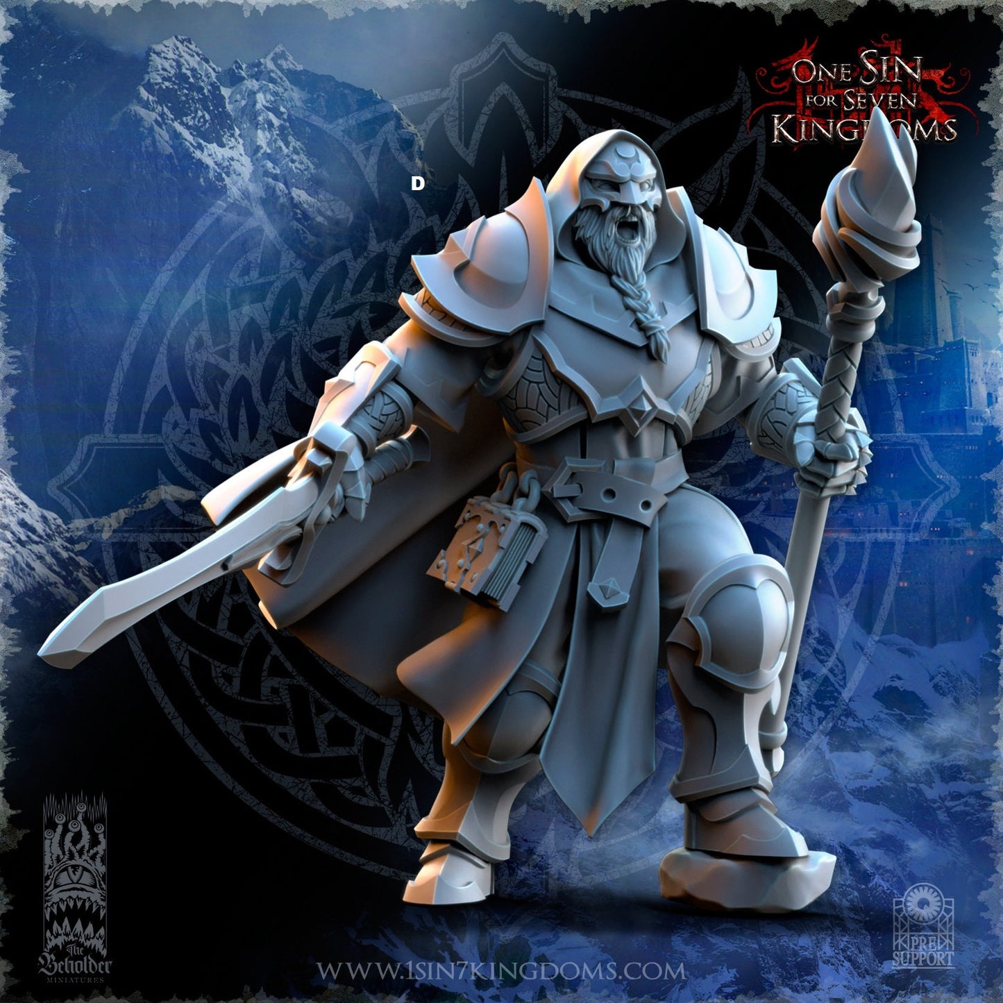 StormWolves Howlers Sword and Staff | The Beholder Miniatures | Compatible with D&D/AoS | Fantasy | Tabletop RPG