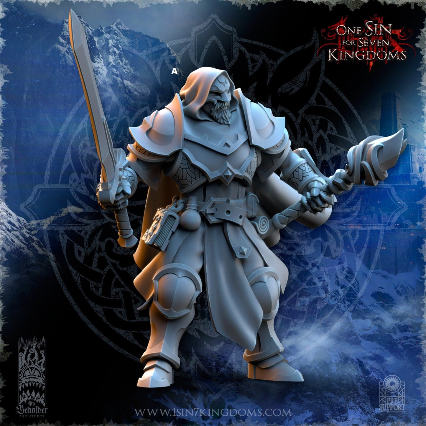 StormWolves Howlers Sword and Staff | The Beholder Miniatures | Compatible with D&D/AoS | Fantasy | Tabletop RPG