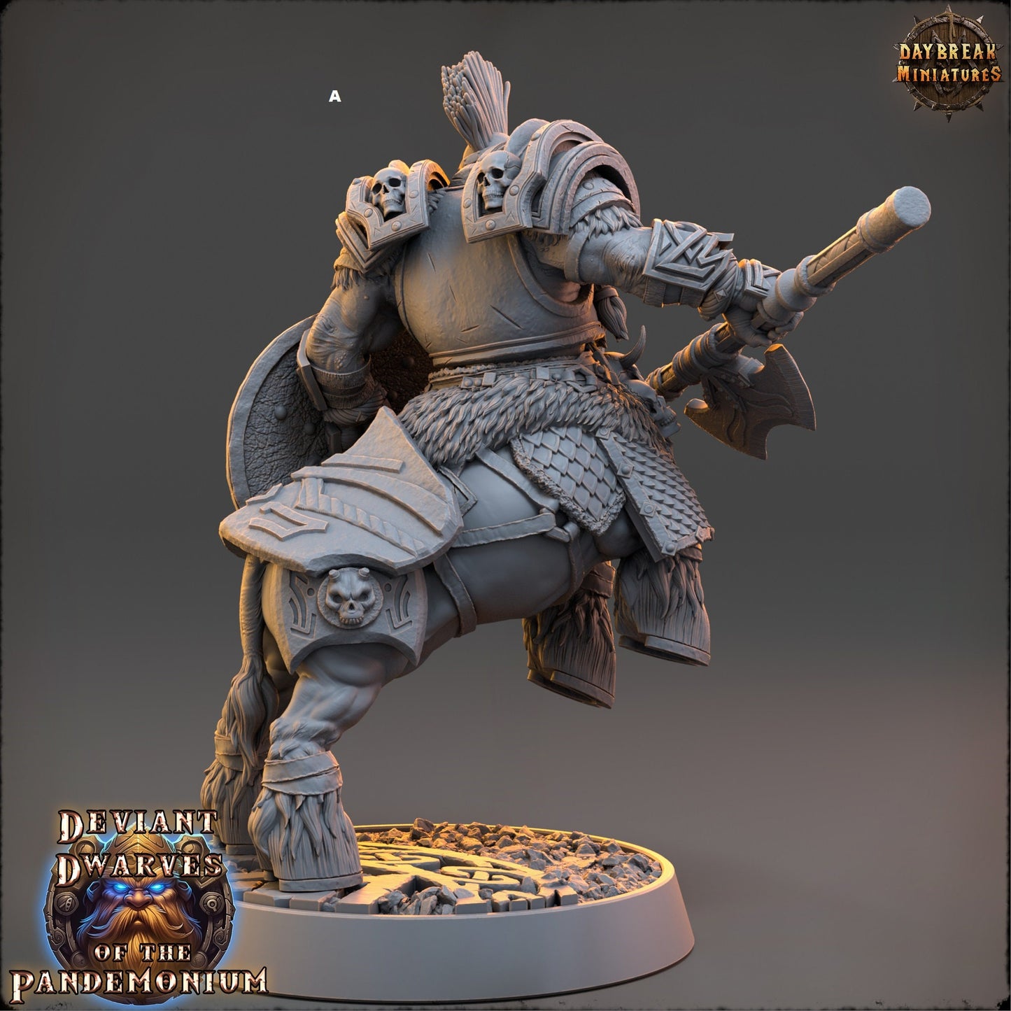 Deviant Dwarf Centaur | DayBreak Miniatures | Compatible with D&D/AOS | Fantasy | Tabletop