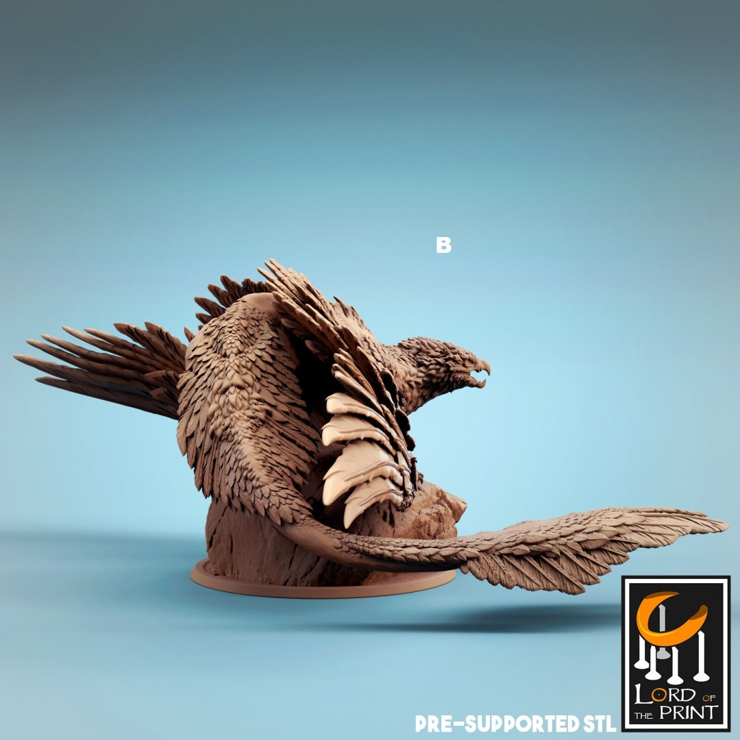 Giant Gryphon | Rescale Miniatures | Compatible with D&D/AoS | Fantasy | Tabletop RPG