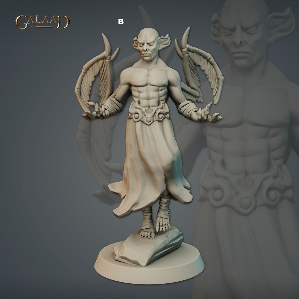 Elder Vampire Lord | Galaad Miniatures | Compatible with D&D/AoS | Fantasy | Tabletop RPG