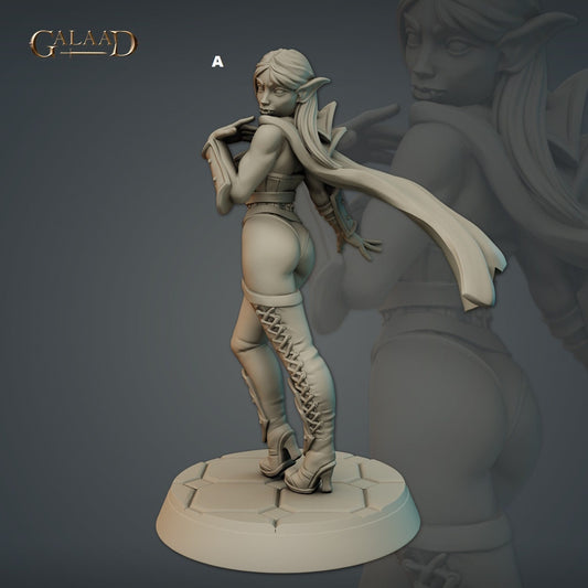 Female Vampire Warrior Princess | Galaad Miniatures | Compatible with D&D/AoS | Fantasy | Tabletop RPG