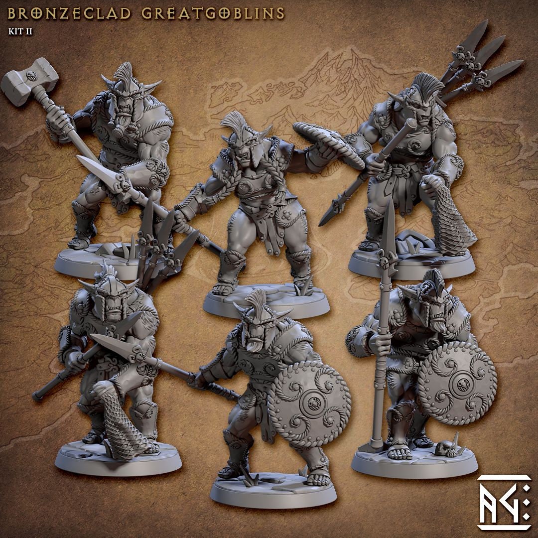 BugBear Warrior | Artisan Guild Miniatures | Compatible with D&D/AoS | Fantasy | Tabletop RPG
