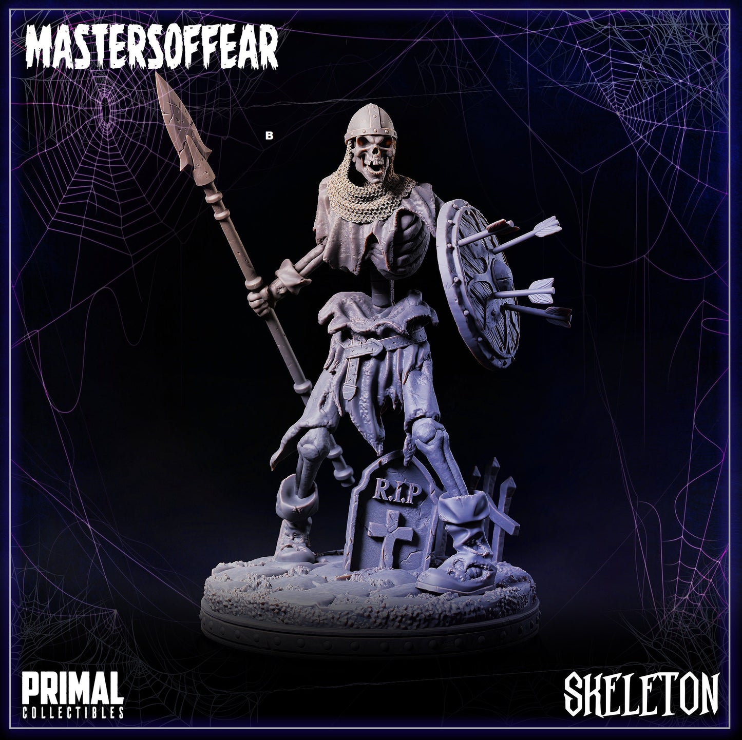 Undead Warrior | Primal Collectibles | Compatible with D&D/AoS | Fantasy