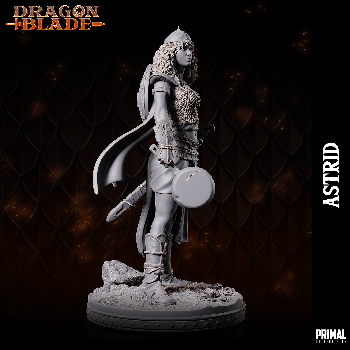 Female Rogue Astrid | Primal Collectibles | Compatible with D&D/AoS | Fantasy