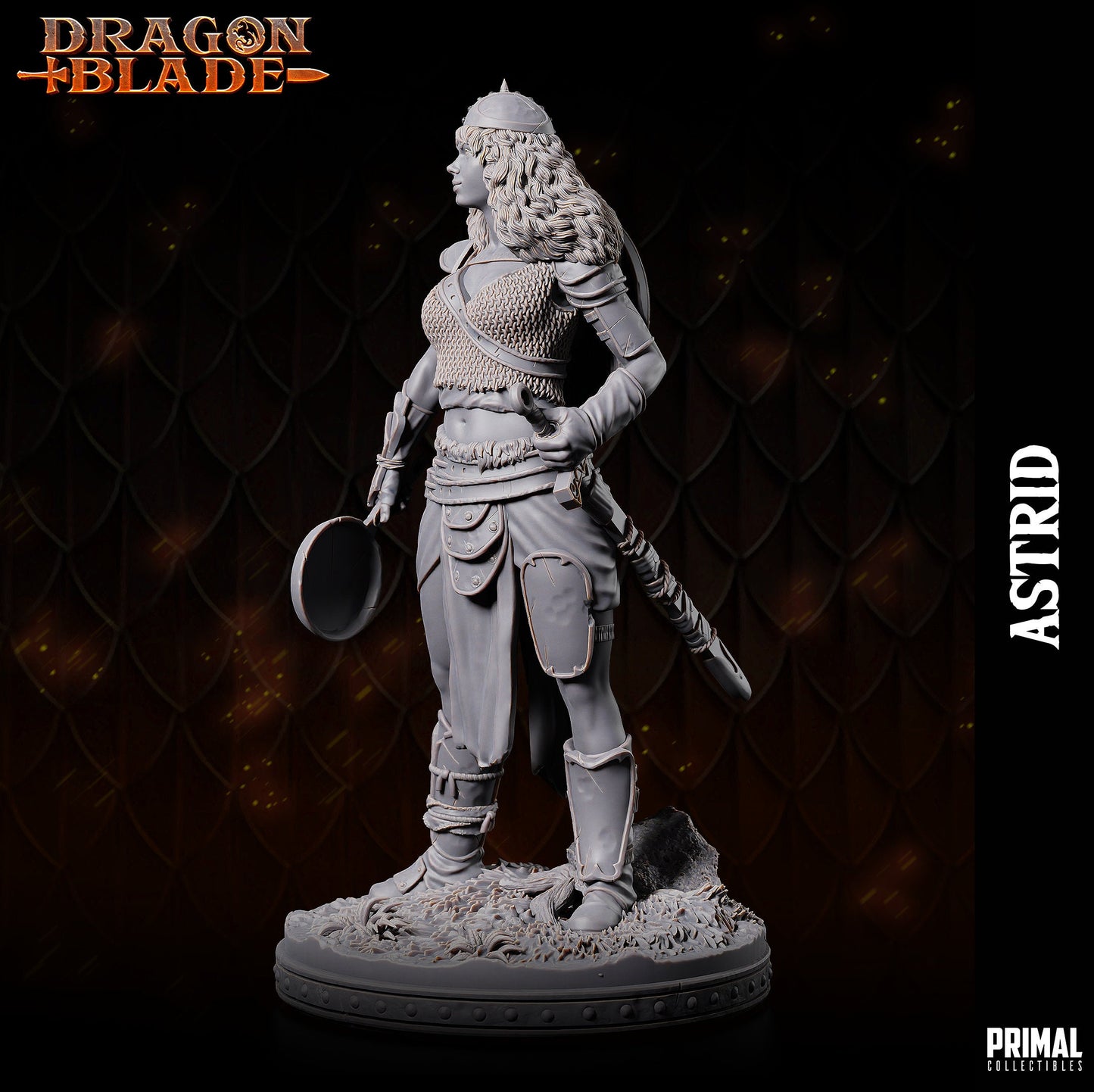 Female Rogue Astrid | Primal Collectibles | Compatible with D&D/AoS | Fantasy