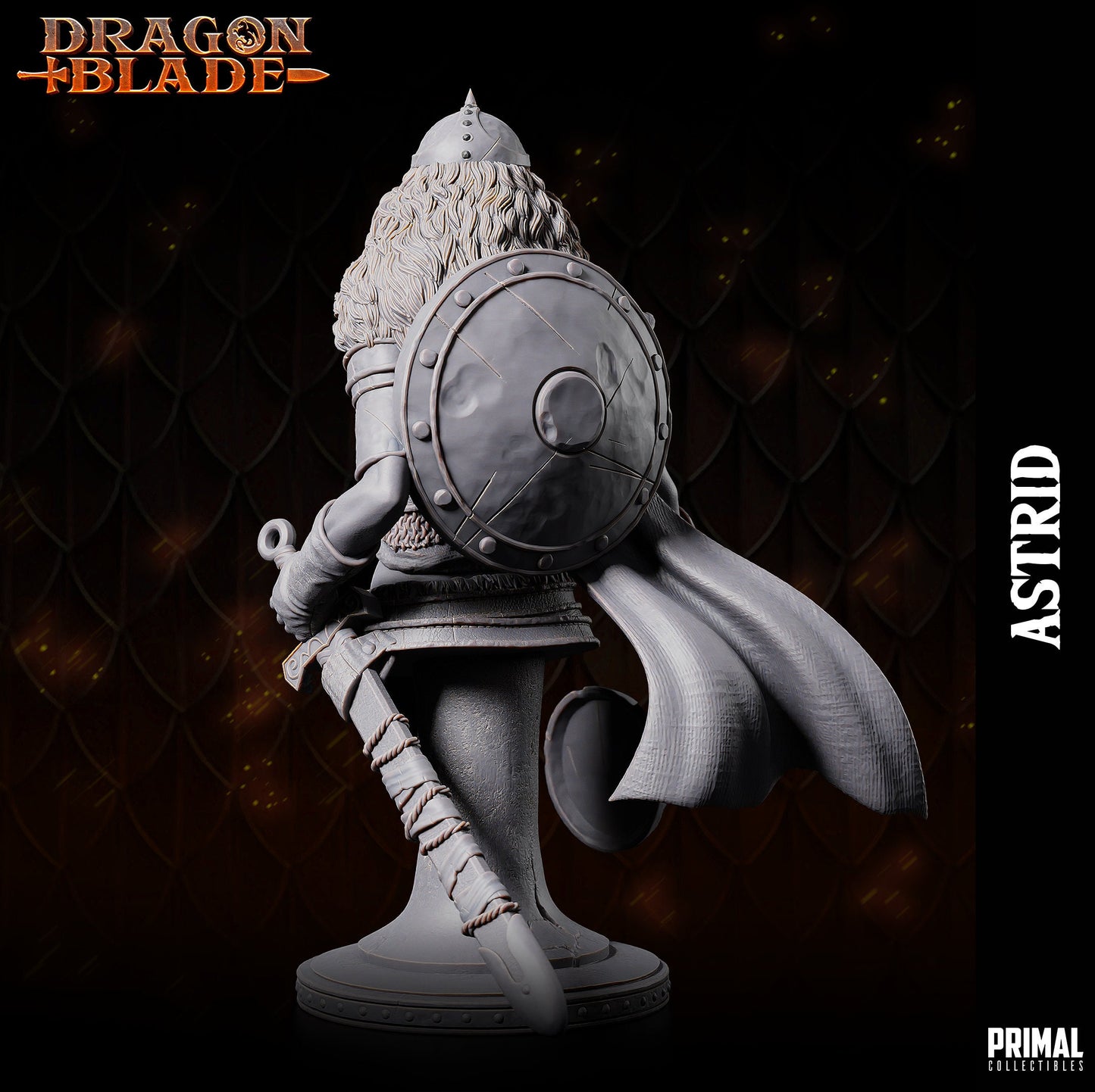 Female Rogue Astrid Bust | Primal Collectibles | Compatible with D&D/AoS | Fantasy