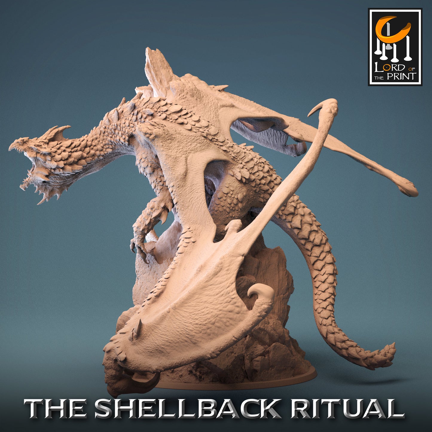 White Dragon | Rescale Miniatures | Compatible with D&D/AoS | Fantasy | Tabletop RPG