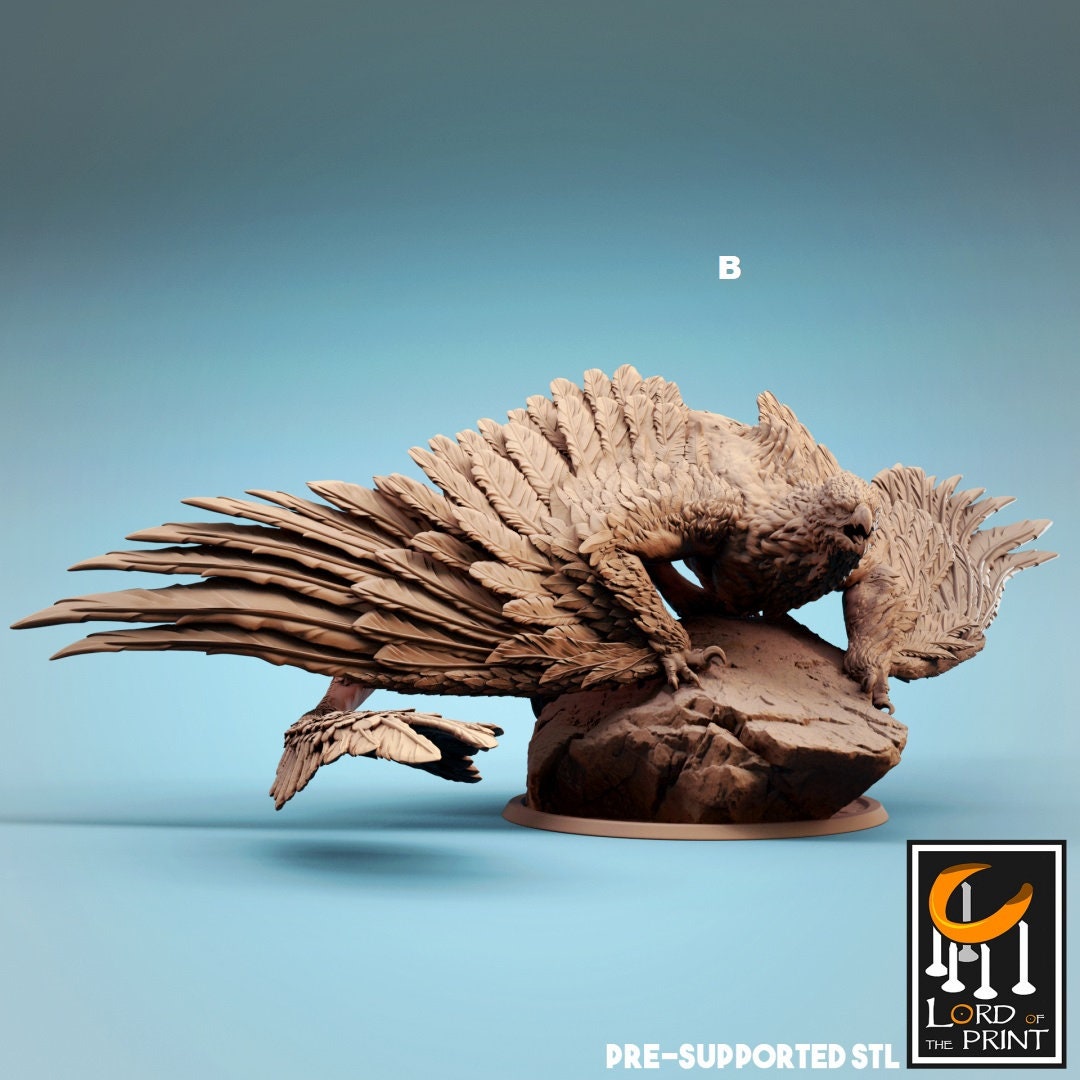 Giant Gryphon | Rescale Miniatures | Compatible with D&D/AoS | Fantasy | Tabletop RPG