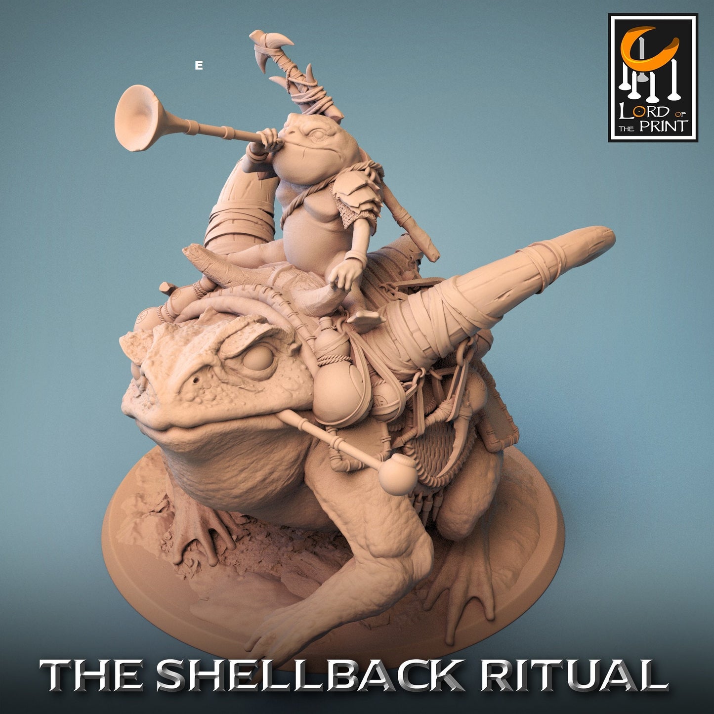 Shellback Mounted Battle Toad | Rescale Miniatures | Compatible with D&D/AoS | Fantasy | Tabletop RPG