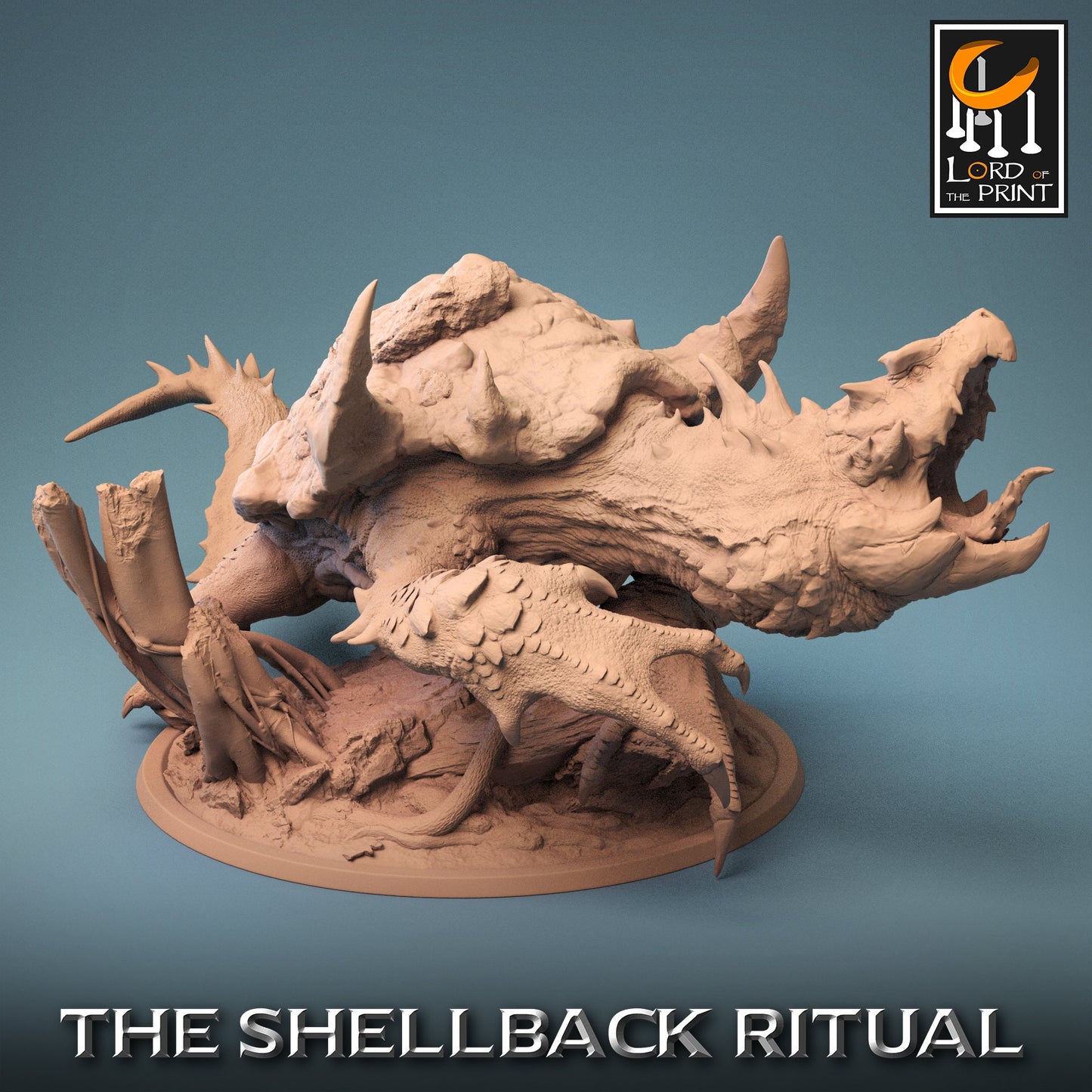 Shellback Dragon Turtle | Rescale Miniatures | Compatible with D&D/AoS | Fantasy | Tabletop RPG
