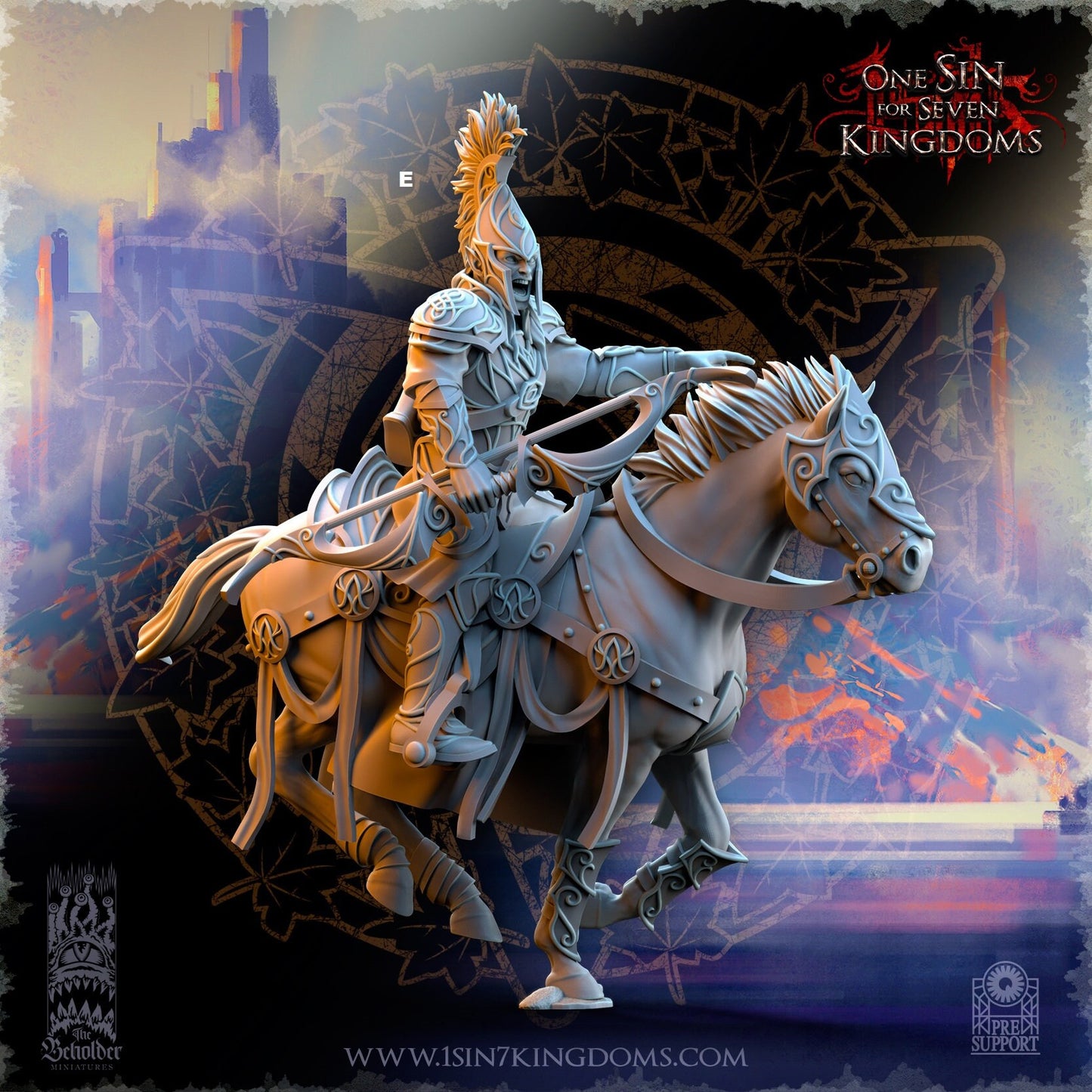 SilverMoor Elf Cavalry Archers | The Beholder Miniatures | Compatible with D&D/AoS | Fantasy | Tabletop RPG