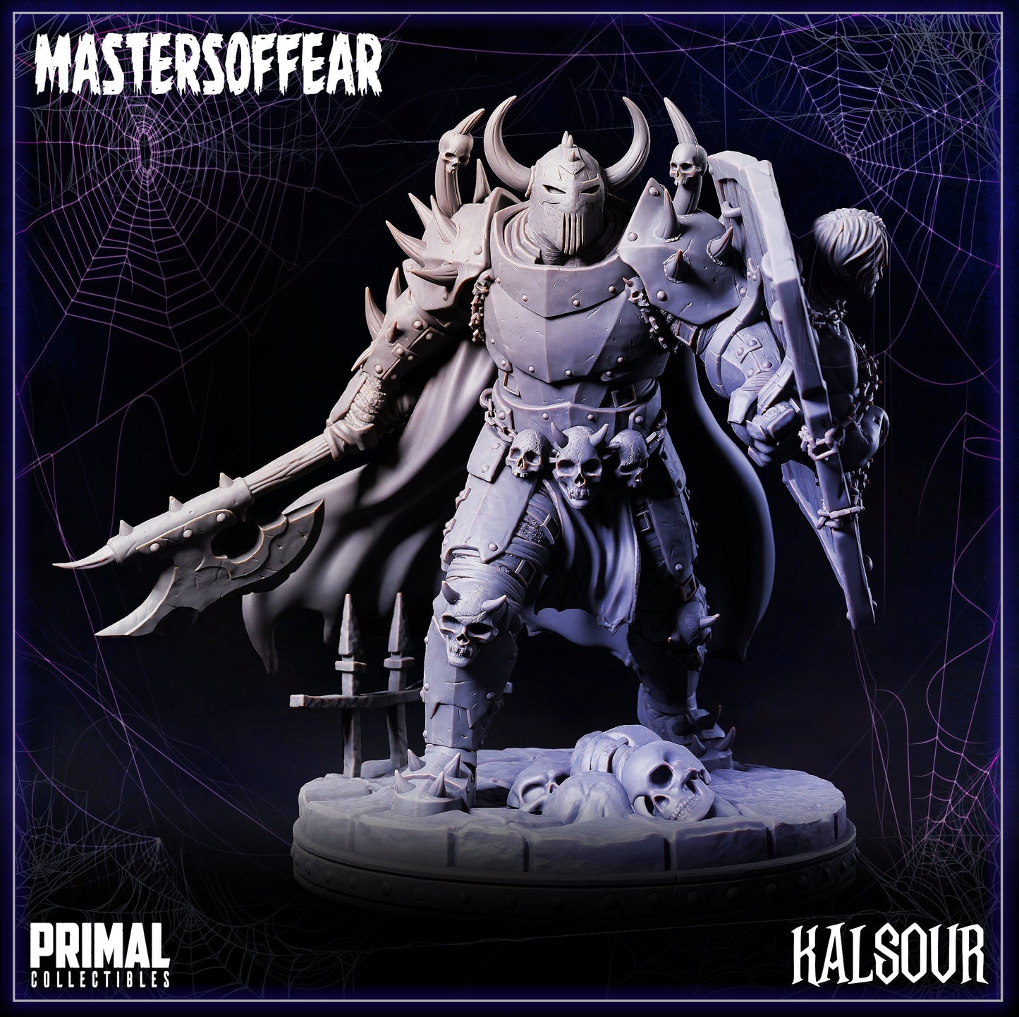 Chaos War Lord Kalsour | Primal Collectibles | Compatible with D&D/AoS | Fantasy