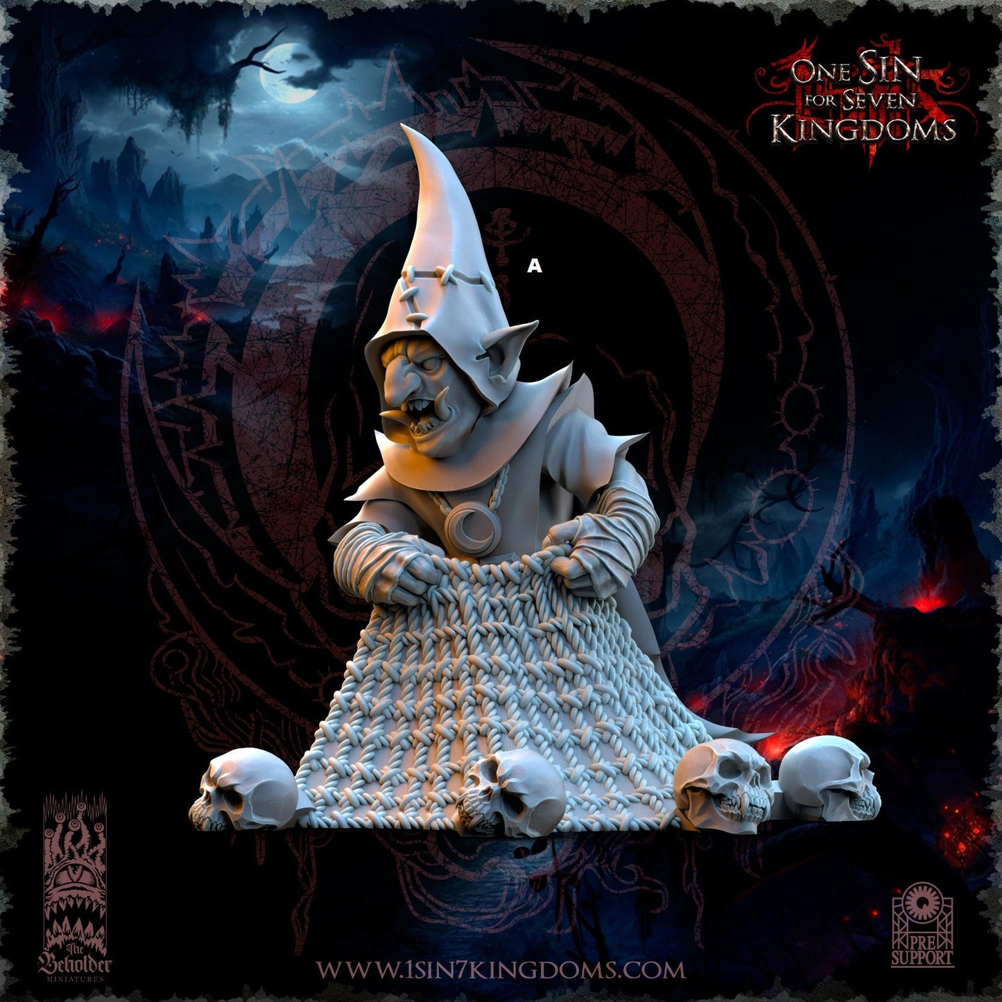 Black Horde Goblin Skull Net Throwers | The Beholder Miniatures | Compatible with D&D/AoS | Fantasy | Tabletop RPG