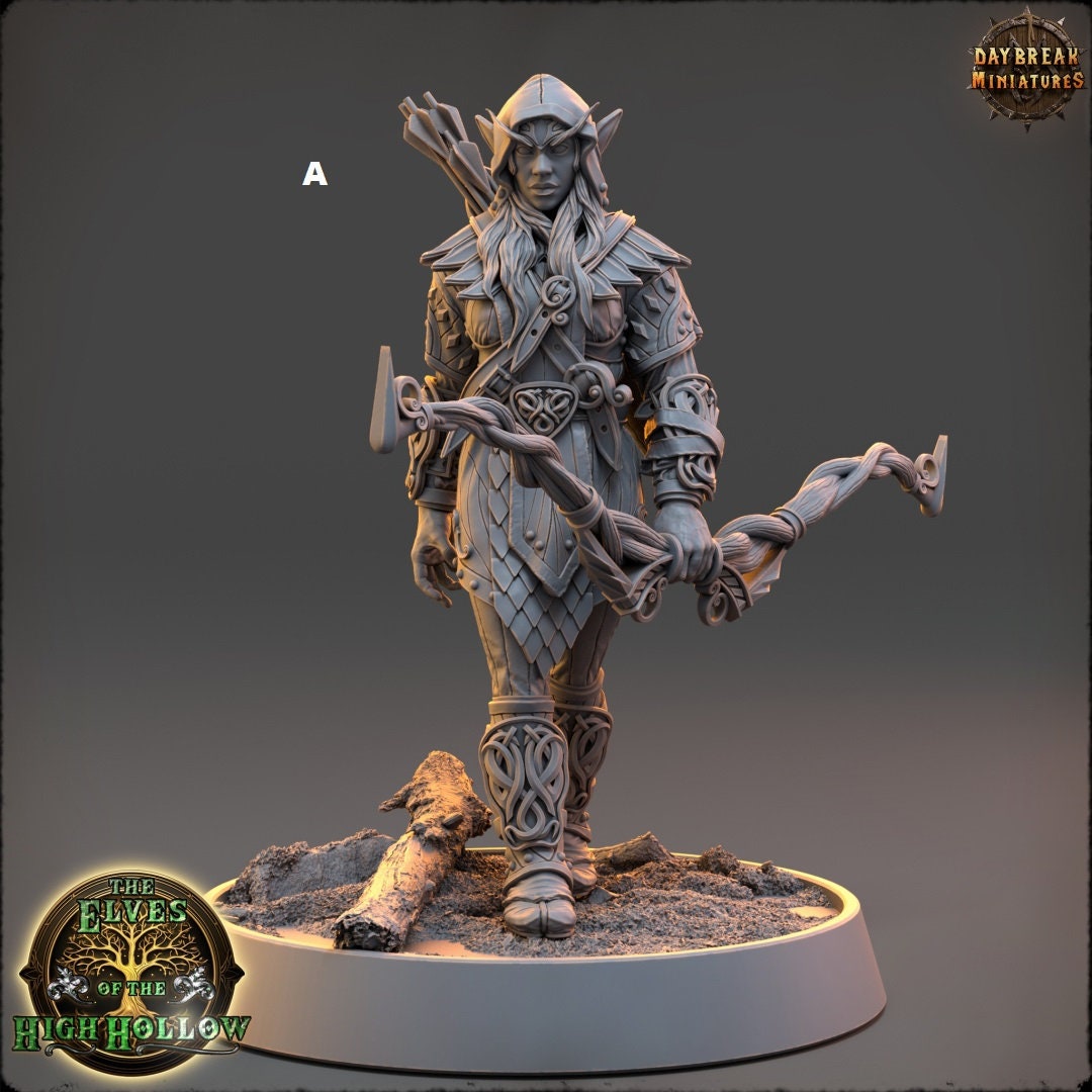 Wood Elf Archer | DayBreak Miniatures | Compatible with D&D/AOS | Fantasy | Tabletop