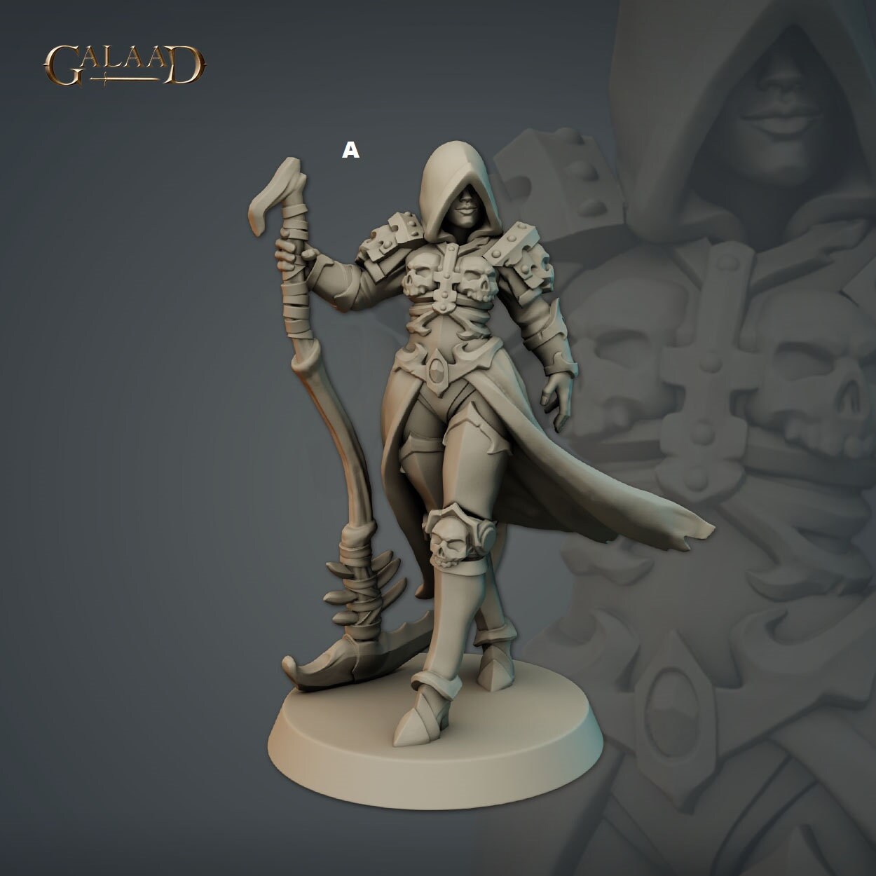 Female Headless Reaper | Galaad Miniatures | Compatible with D&D/AoS | Fantasy | Tabletop RPG