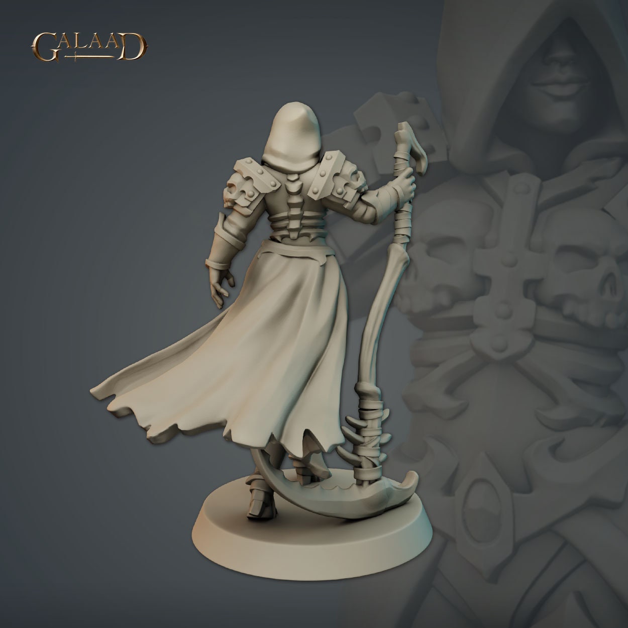 Female Headless Reaper | Galaad Miniatures | Compatible with D&D/AoS | Fantasy | Tabletop RPG
