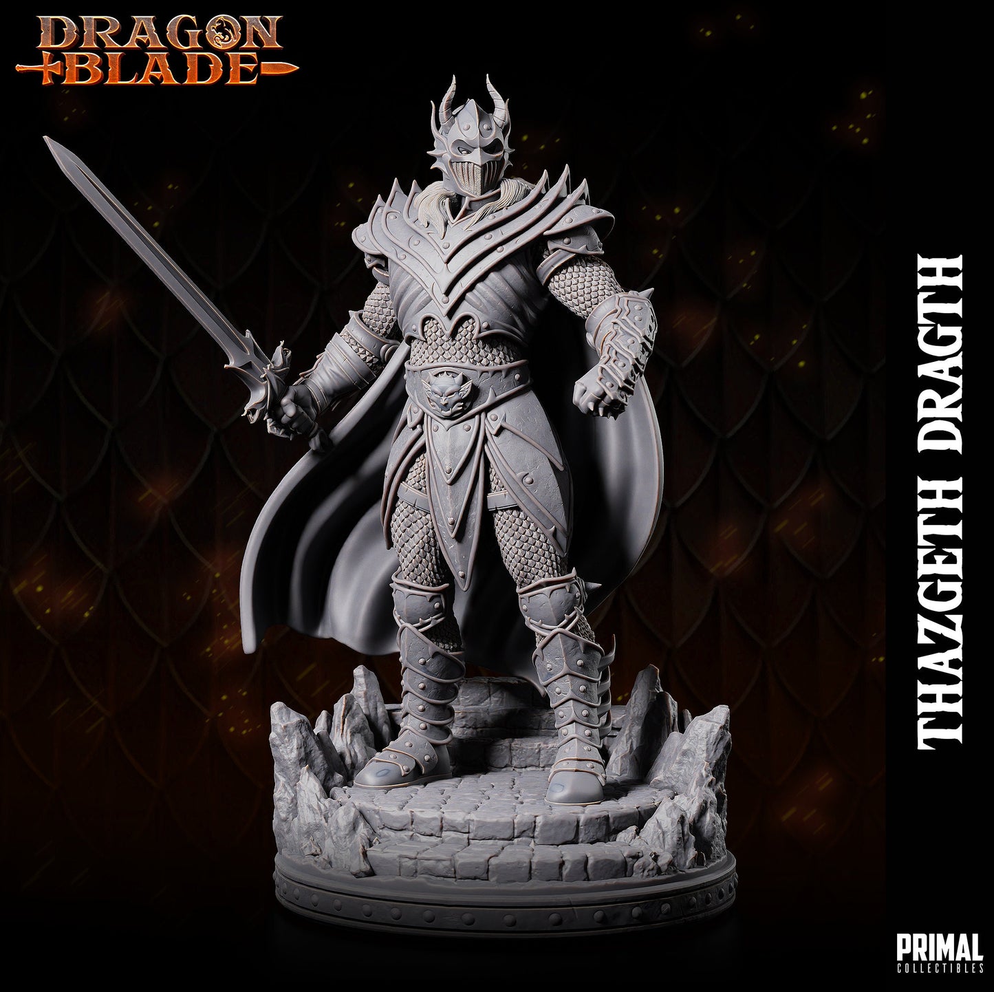 Battle Mage Thazgeth | Primal Collectibles | Compatible with D&D/AoS | Fantasy