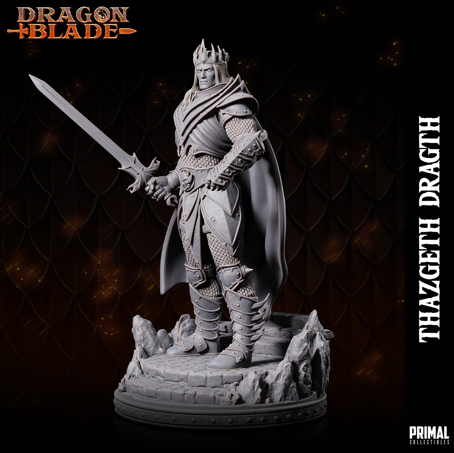 Battle Mage Thazgeth | Primal Collectibles | Compatible with D&D/AoS | Fantasy