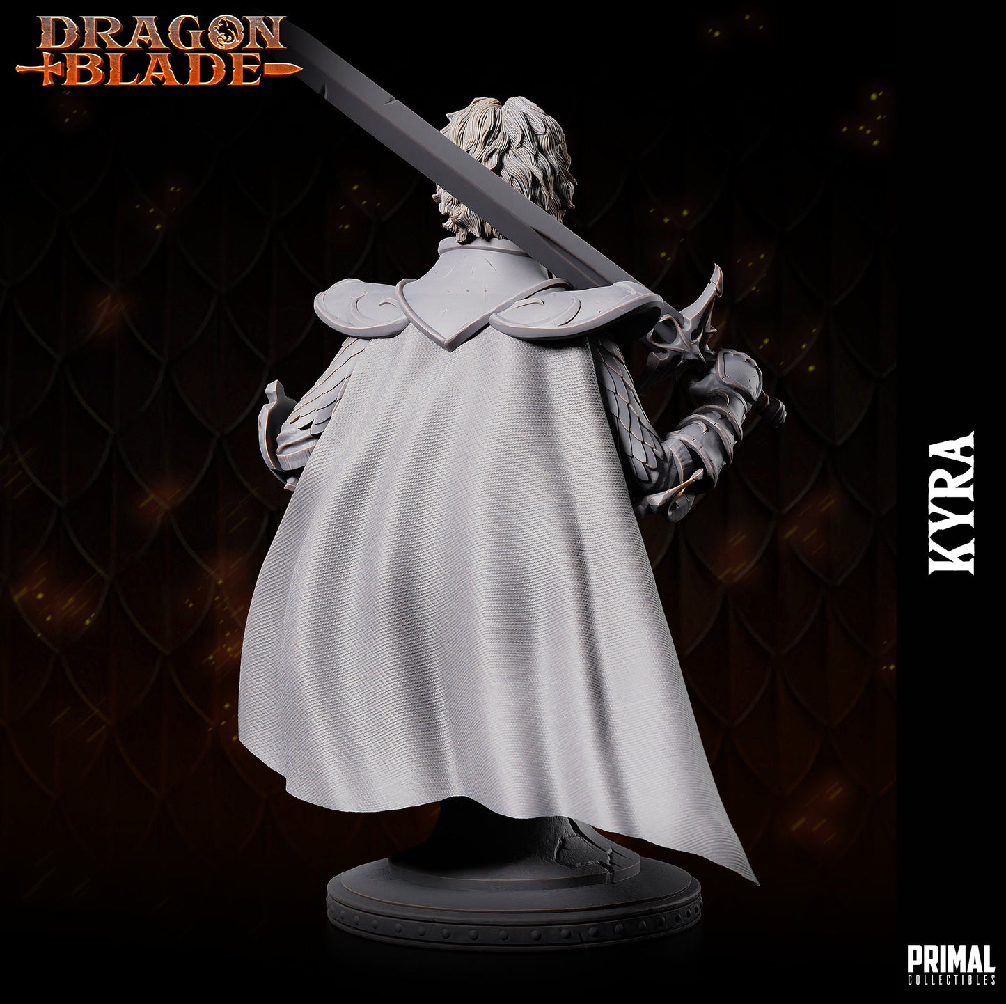 Female Fighter Kyra Bust | Primal Collectibles | Compatible with D&D/AoS | Fantasy