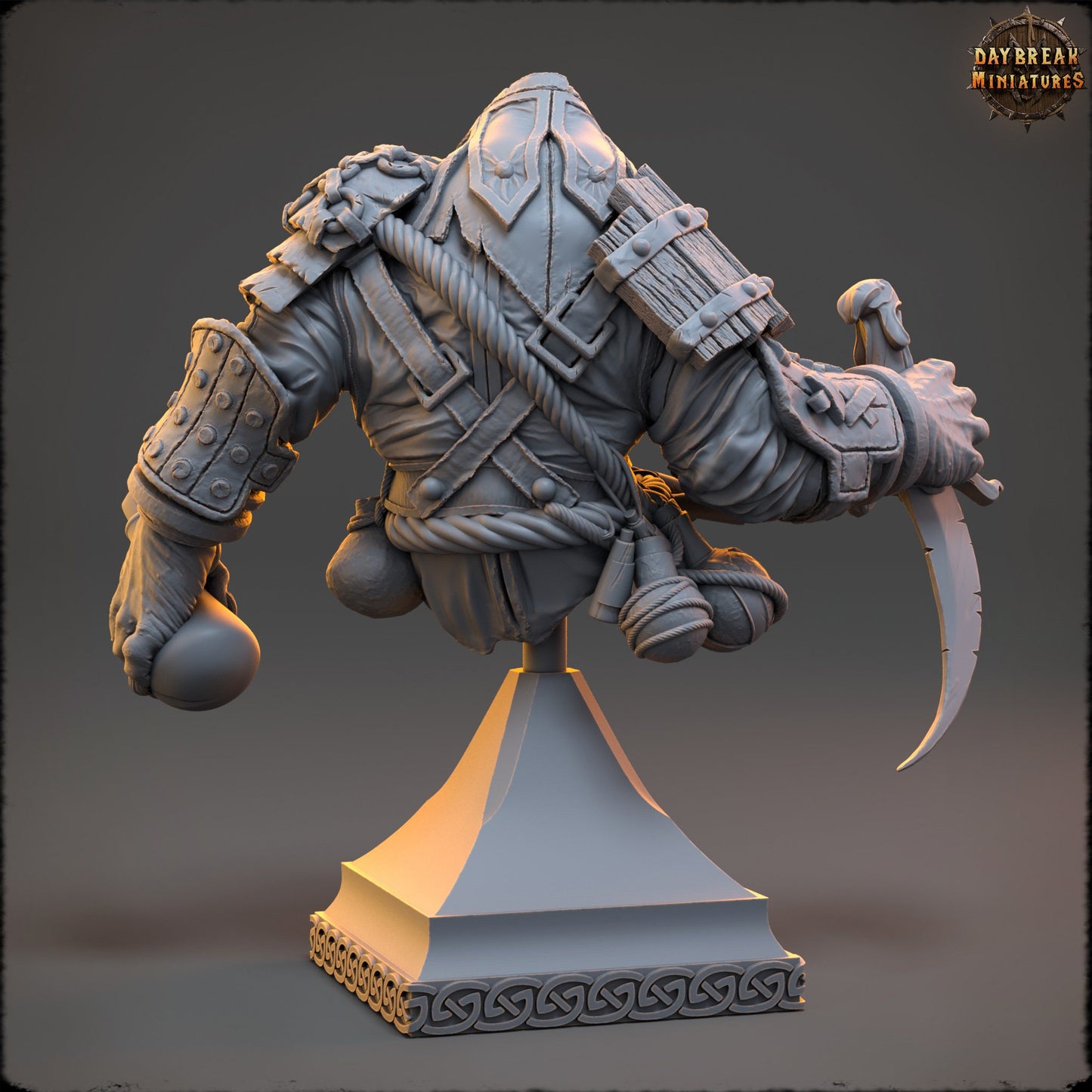 Ratmen Sinbad StrangeBlood Bust | DayBreak Miniatures | Compatible with D&D/AOS | Fantasy | Tabletop