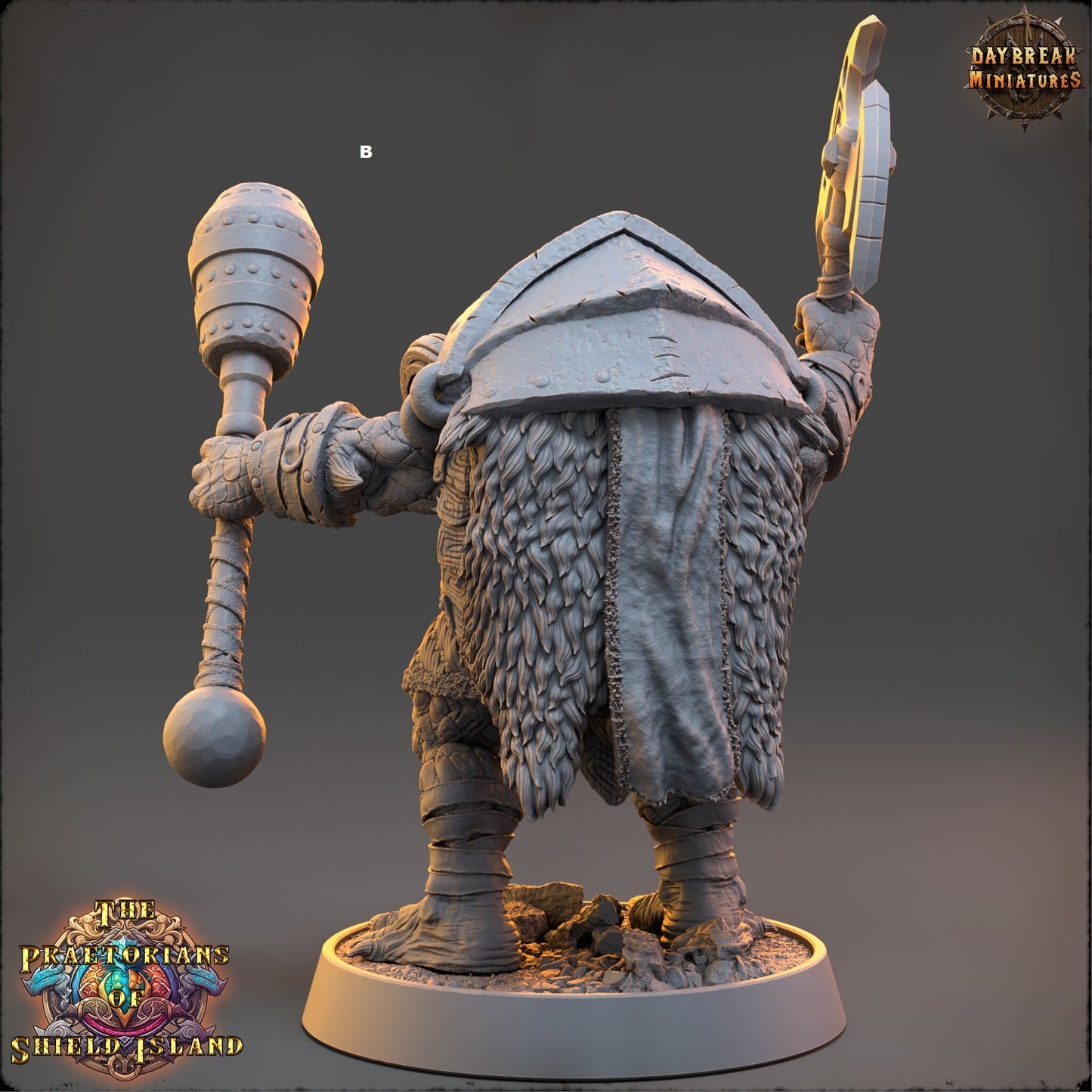 Warrior ShellBack Turtle Dual Weapons | DayBreak Miniatures | Two Handed Weapons | Compatible with D&D/AOS | Fantasy | Tabletop RPG