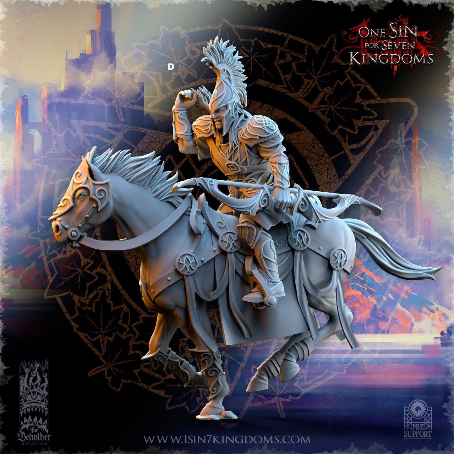 SilverMoor Elf Cavalry Archers | The Beholder Miniatures | Compatible with D&D/AoS | Fantasy | Tabletop RPG