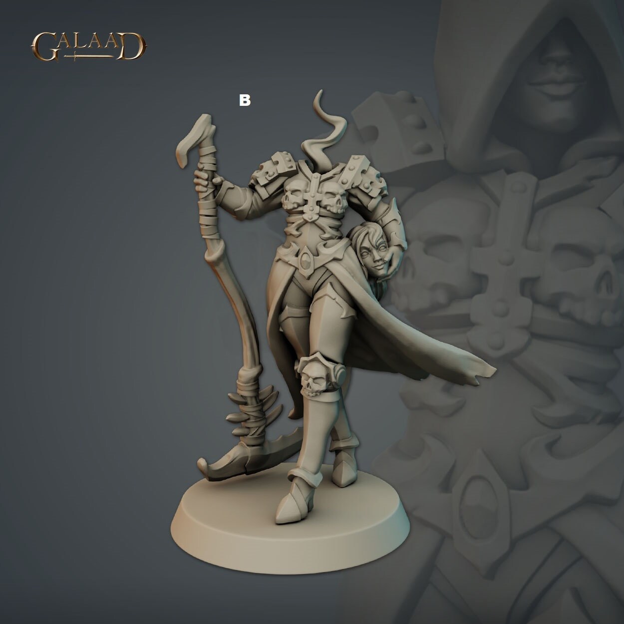Female Headless Reaper | Galaad Miniatures | Compatible with D&D/AoS | Fantasy | Tabletop RPG