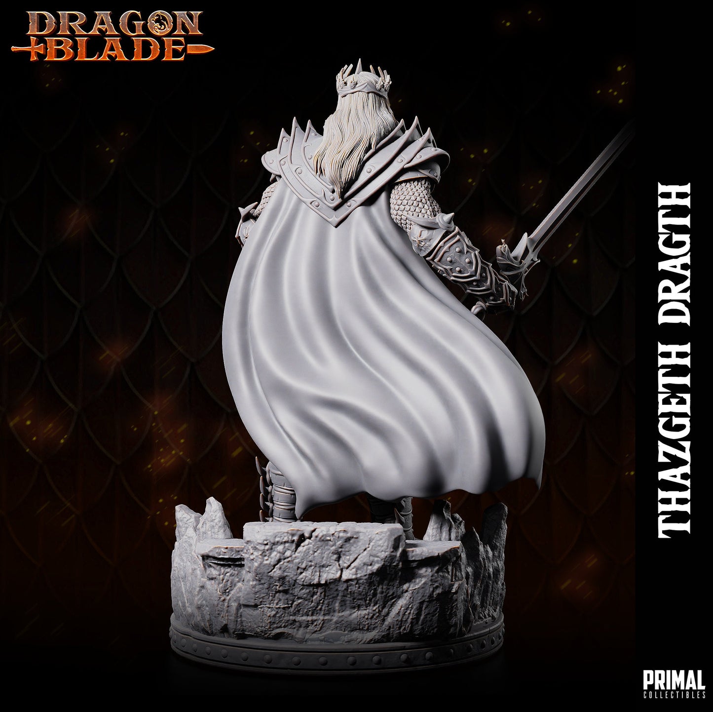 Battle Mage Thazgeth | Primal Collectibles | Compatible with D&D/AoS | Fantasy