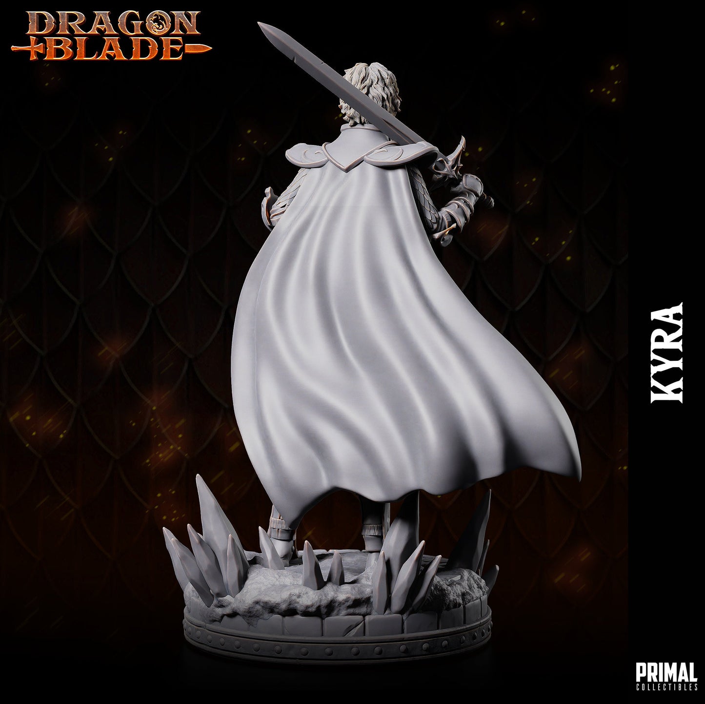 Female Fighter Kyra | Primal Collectibles | Compatible with D&D/AoS | Fantasy
