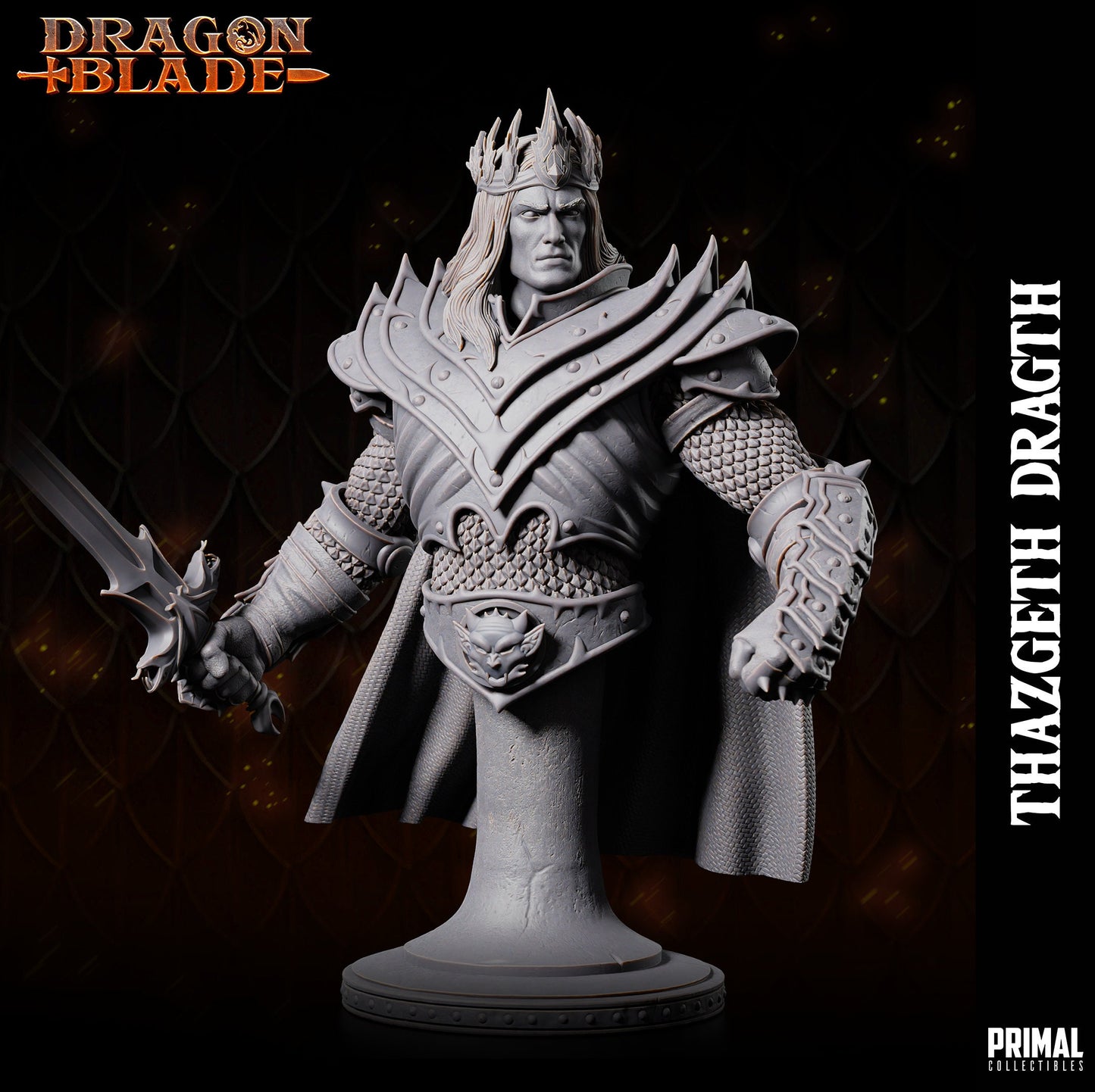 Battle Mage Thazgeth Bust | Primal Collectibles | Compatible with D&D/AoS | Fantasy