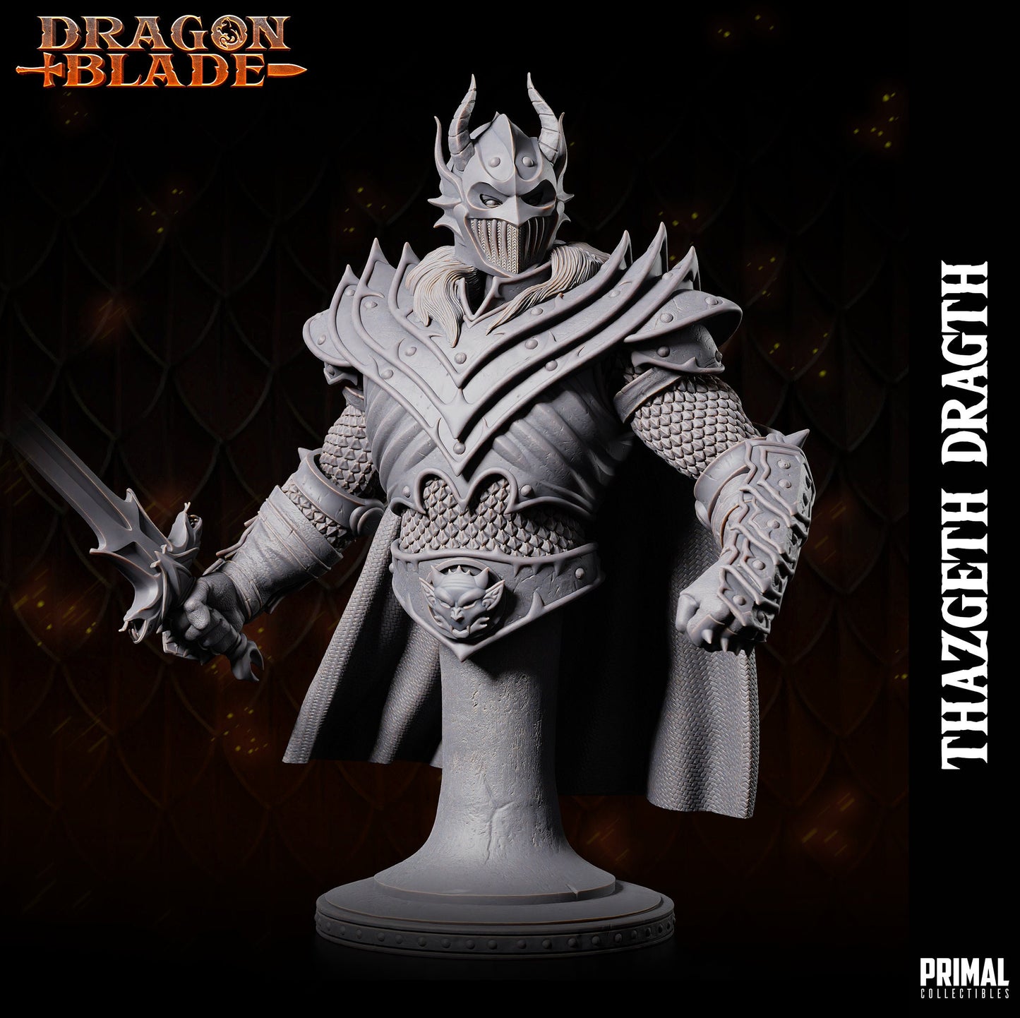 Battle Mage Thazgeth Bust | Primal Collectibles | Compatible with D&D/AoS | Fantasy