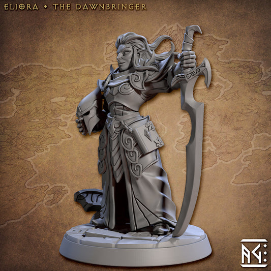 Female Noble Alfar Lord Eliora | Artisan Guild Miniatures | Compatible with D&D/AoS | Fantasy | Tabletop RPG