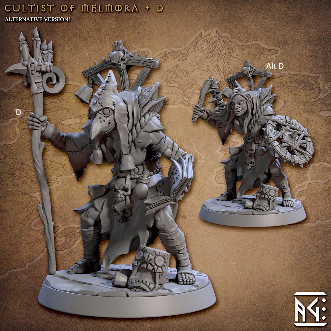 Plague Cultist | Artisan Guild Miniatures | Compatible with D&D/AoS | Fantasy | Tabletop RPG