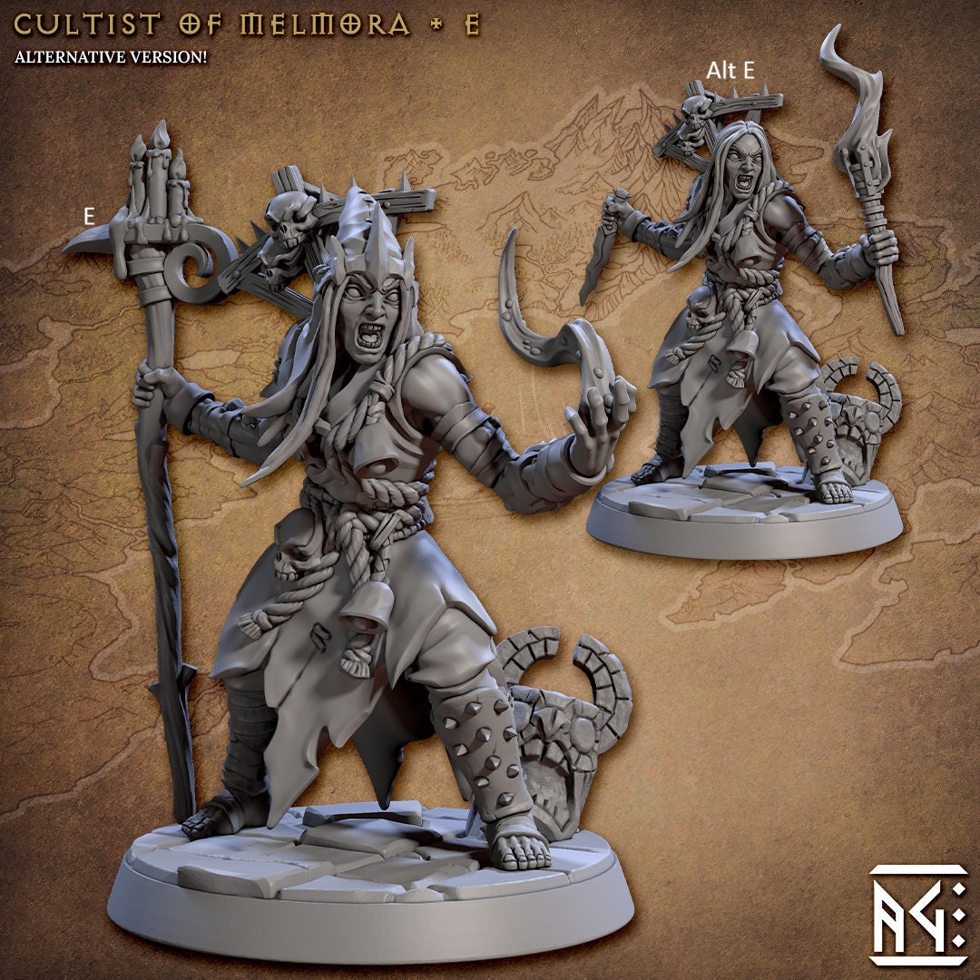 Plague Cultist | Artisan Guild Miniatures | Compatible with D&D/AoS | Fantasy | Tabletop RPG
