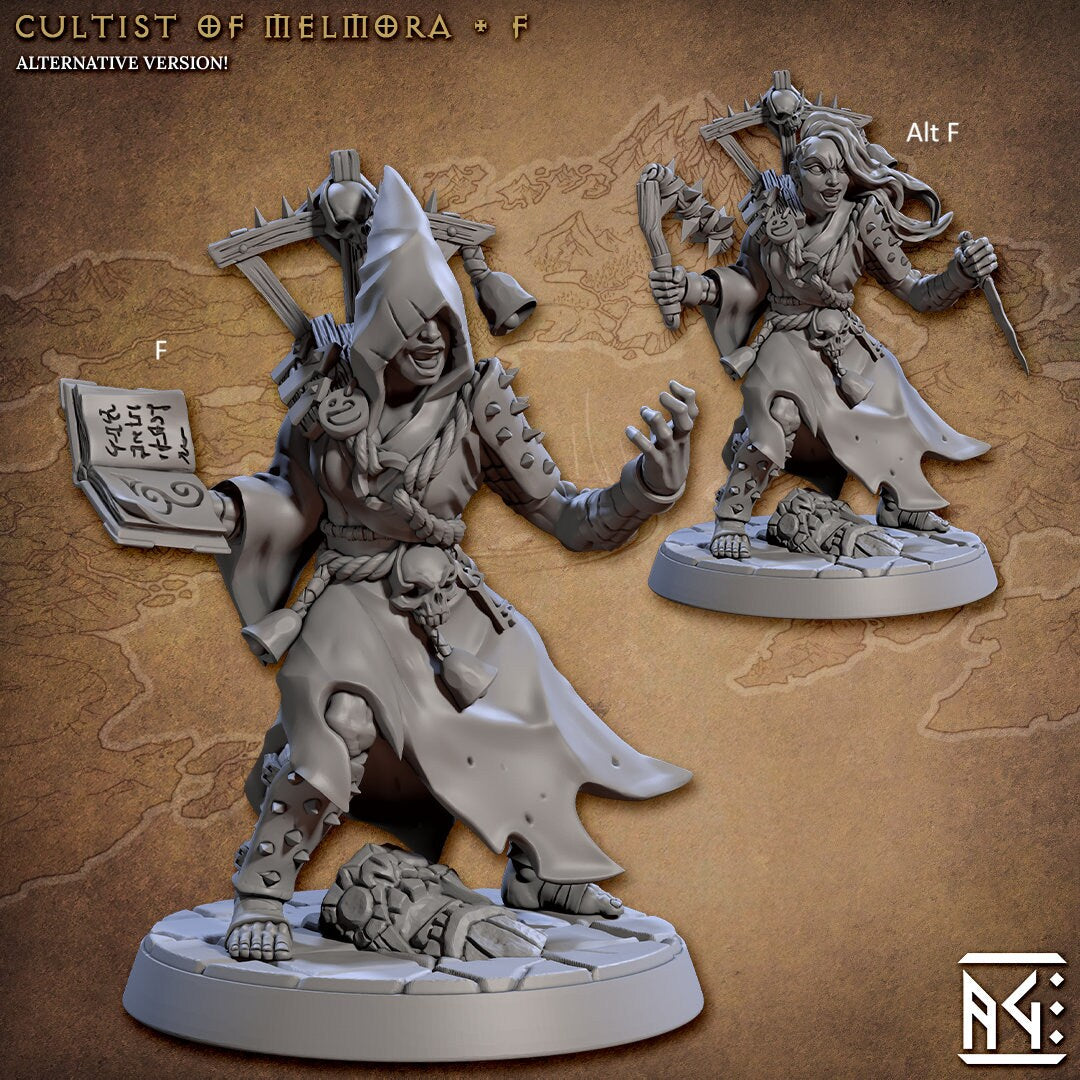 Plague Cultist | Artisan Guild Miniatures | Compatible with D&D/AoS | Fantasy | Tabletop RPG
