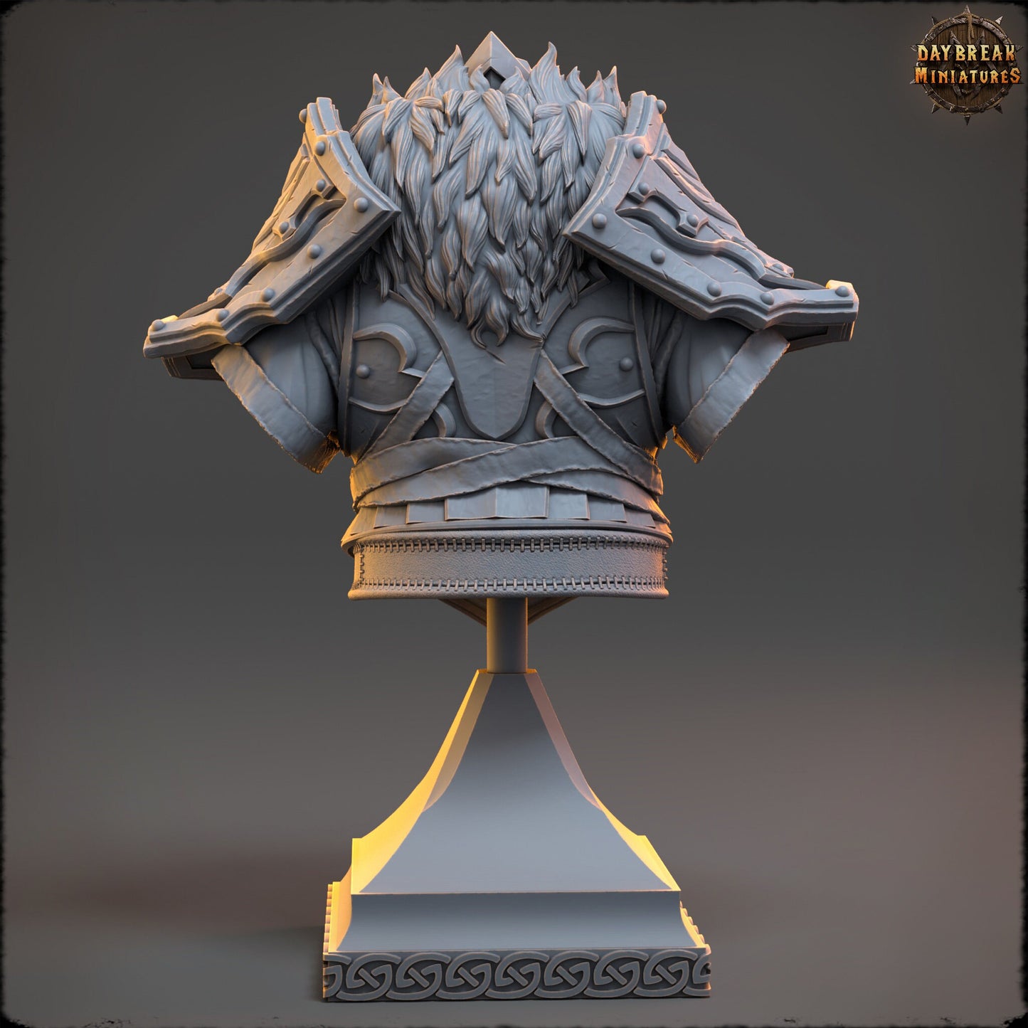 Paladin Carl Saturno Bust | DayBreak Miniatures | Compatible with D&D/AOS | Fantasy | Tabletop