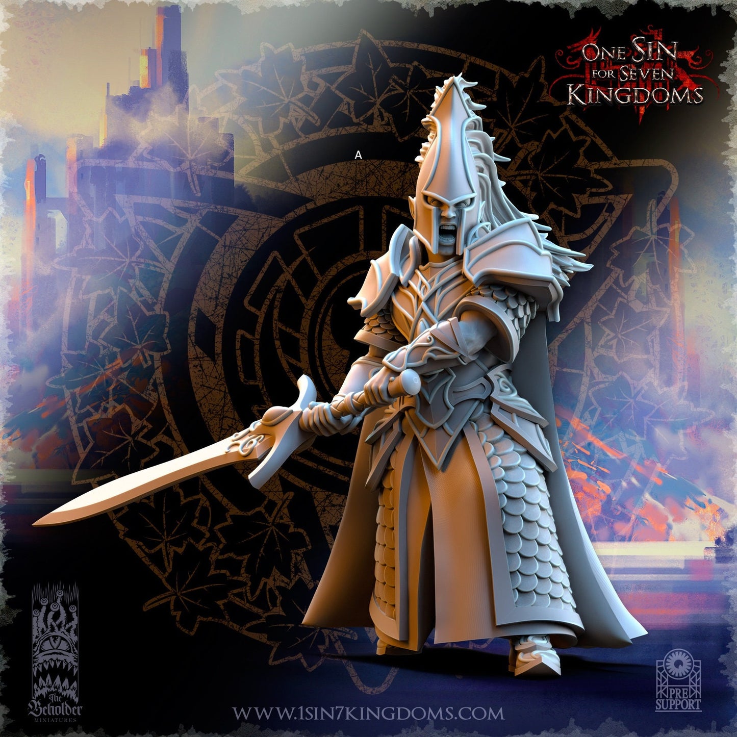 SilverMoor Elf Blades of Ashur | The Beholder Miniatures | Compatible with D&D/AoS | Fantasy | Tabletop RPG