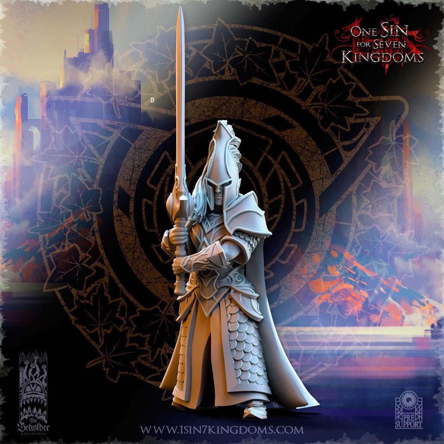 SilverMoor Elf Blades of Ashur | The Beholder Miniatures | Compatible with D&D/AoS | Fantasy | Tabletop RPG