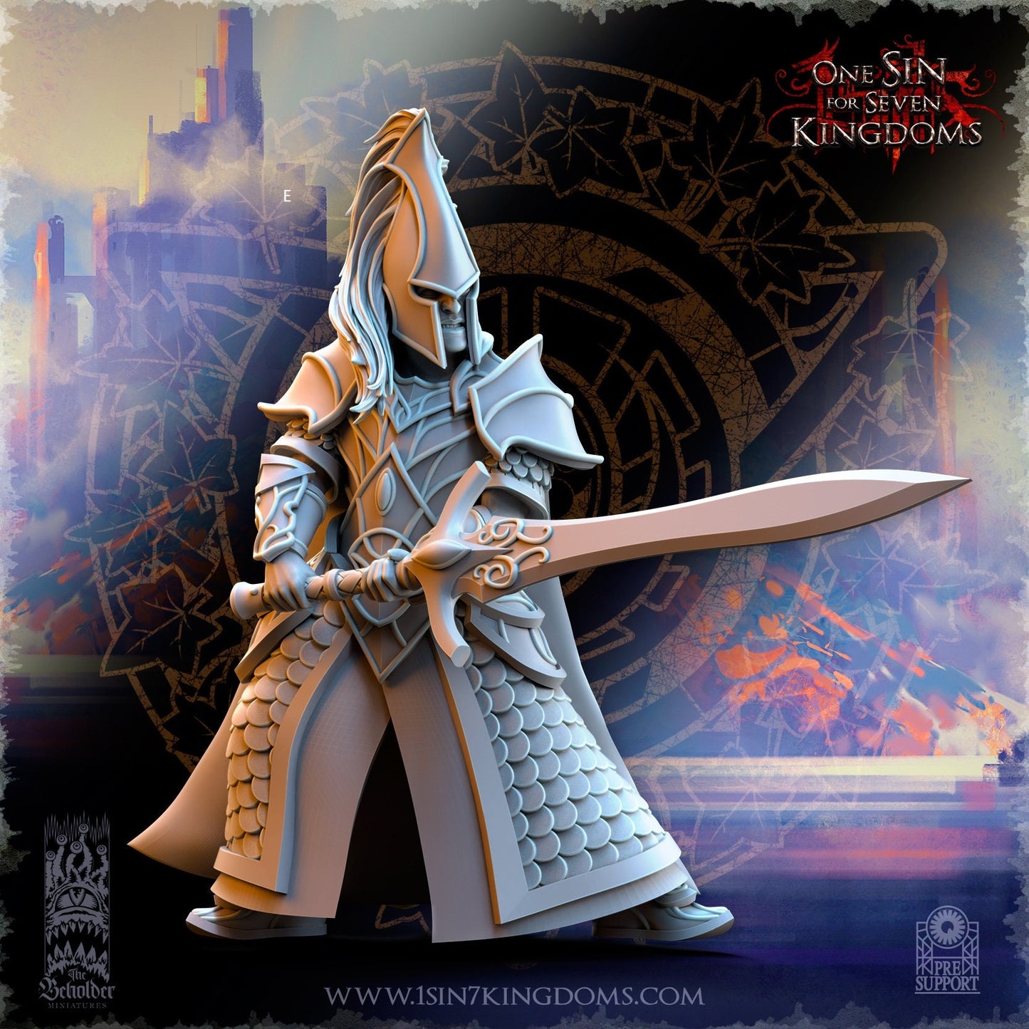 SilverMoor Elf Blades of Ashur | The Beholder Miniatures | Compatible with D&D/AoS | Fantasy | Tabletop RPG
