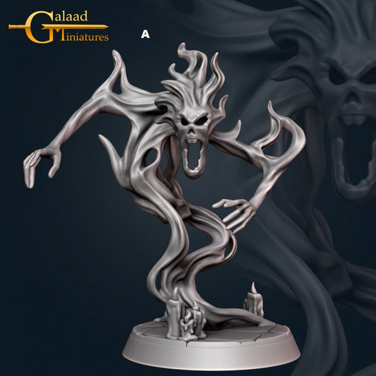 Fire Ghost | Galaad Miniatures | Compatible with D&D/AoS | Fantasy | Tabletop RPG
