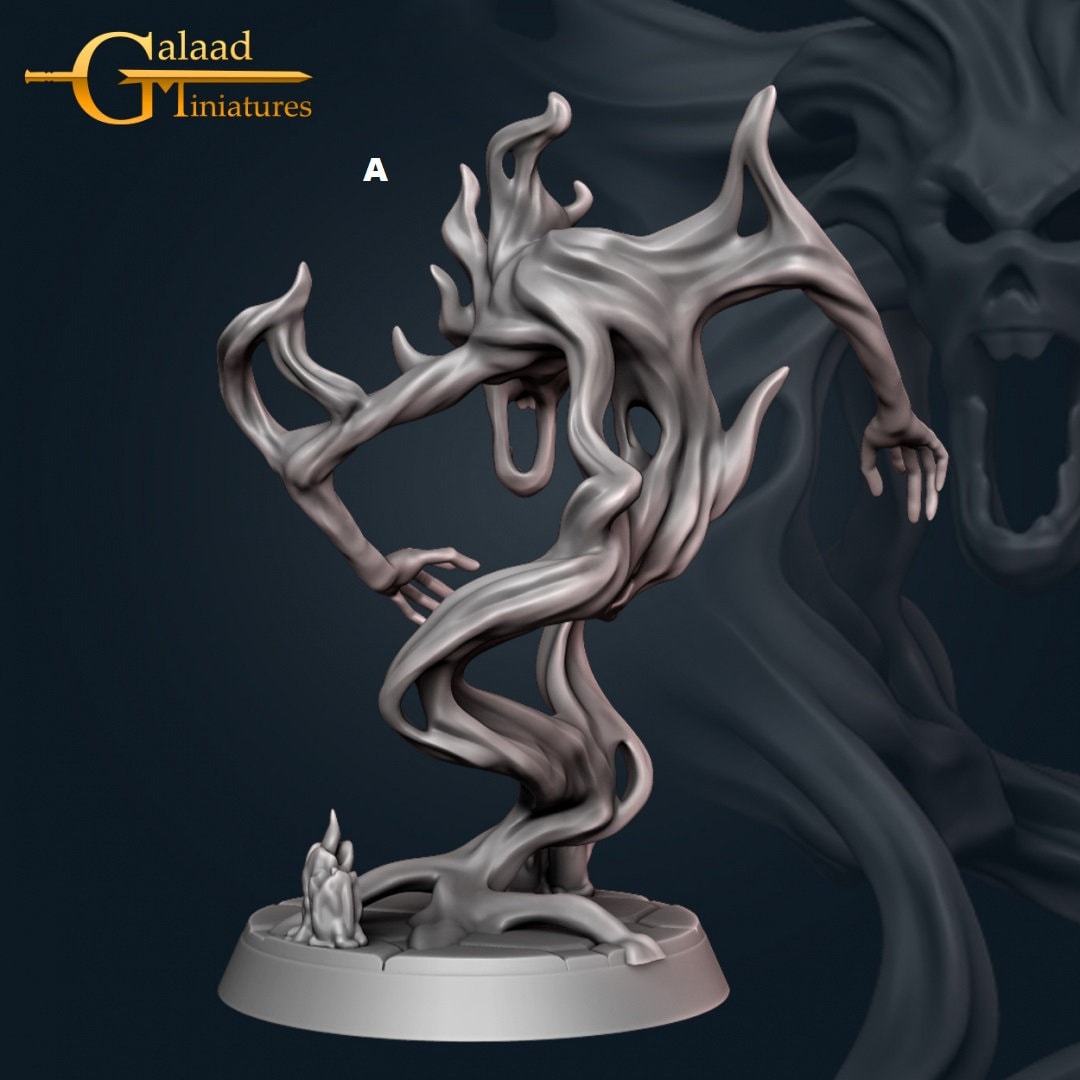 Fire Ghost | Galaad Miniatures | Compatible with D&D/AoS | Fantasy | Tabletop RPG