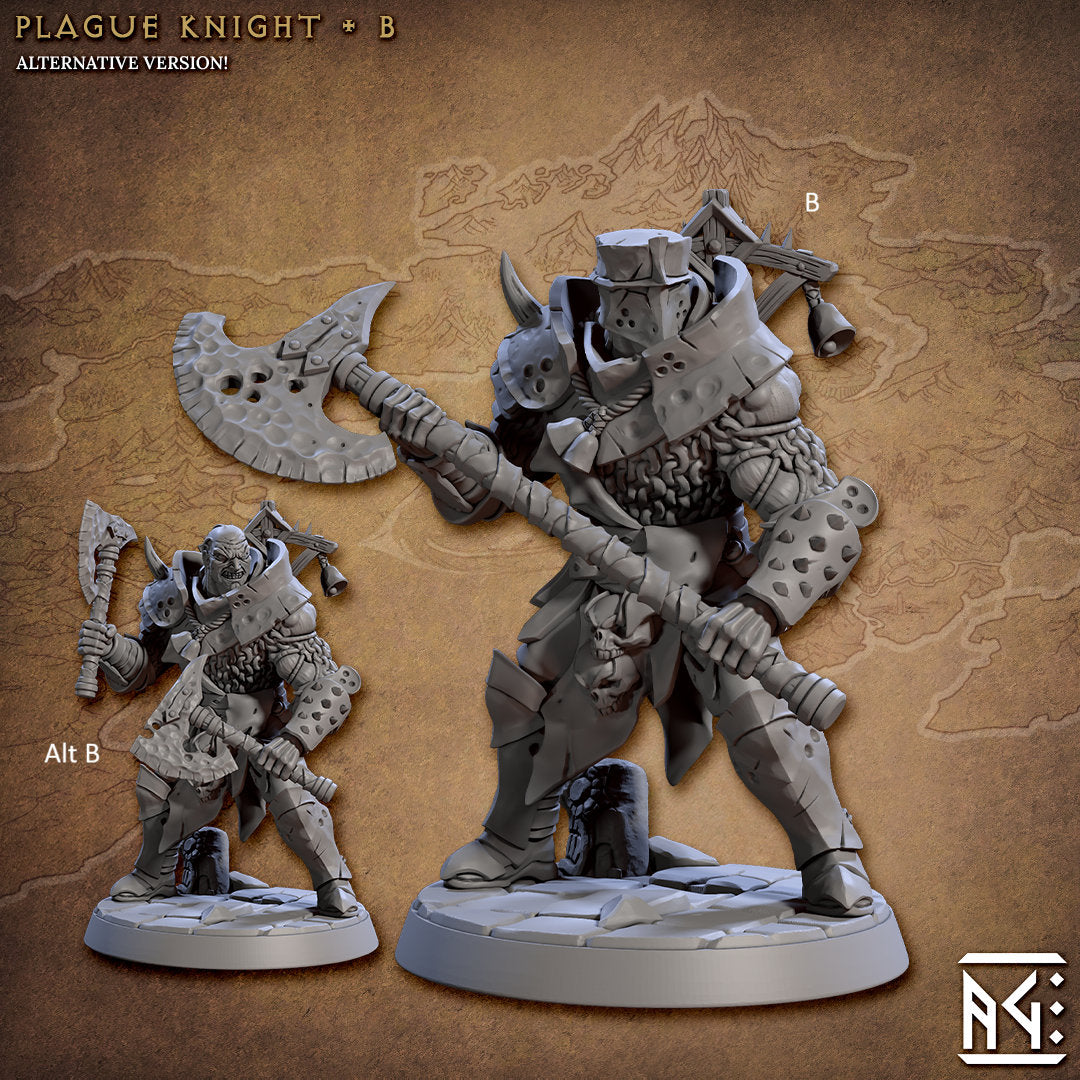 Cultist Plague Knight | Artisan Guild Miniatures | Compatible with D&D/AoS | Fantasy | Tabletop RPG