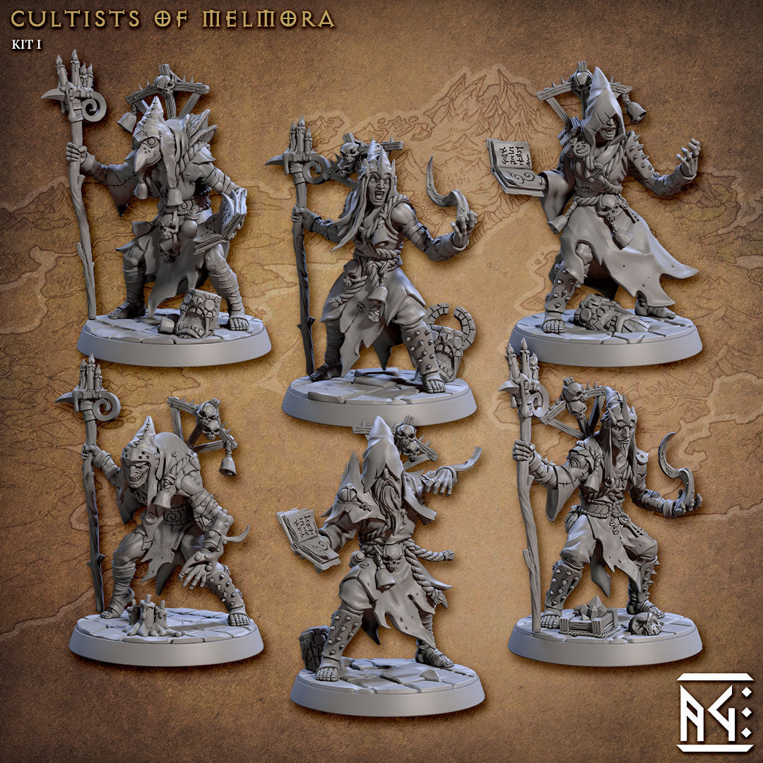 Plague Cultist | Artisan Guild Miniatures | Compatible with D&D/AoS | Fantasy | Tabletop RPG