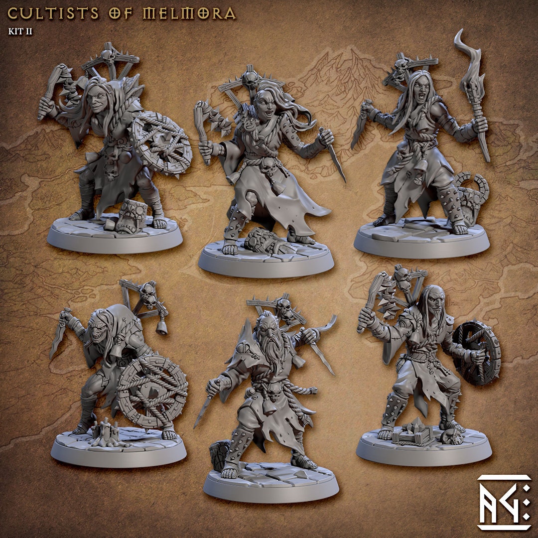 Plague Cultist | Artisan Guild Miniatures | Compatible with D&D/AoS | Fantasy | Tabletop RPG