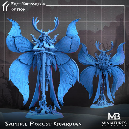 Female Forest Guardian | Miniatures Blueprint | Compatible with D&D/AoS | Fantasy
