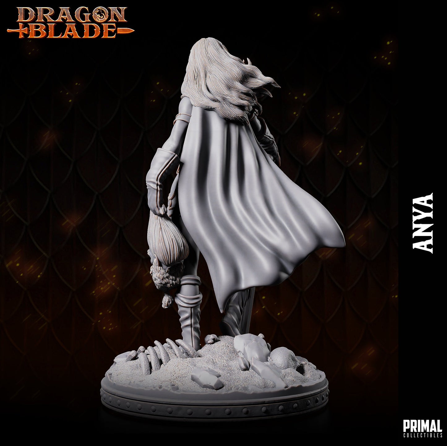 Female Barbarian Anya | Primal Collectibles | Compatible with D&D/AoS | Fantasy