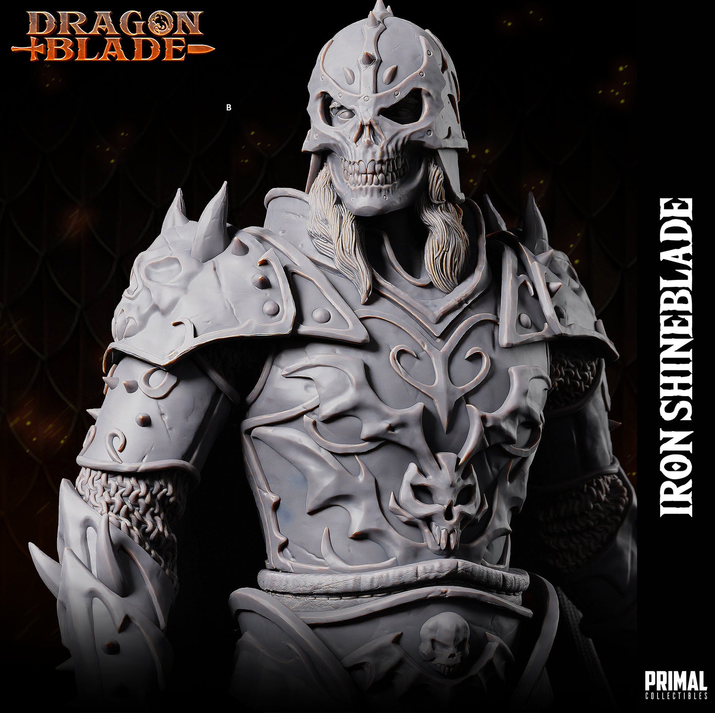 Dark Elf Iron ShineBlade | Primal Collectibles | Compatible with D&D/AoS | Fantasy